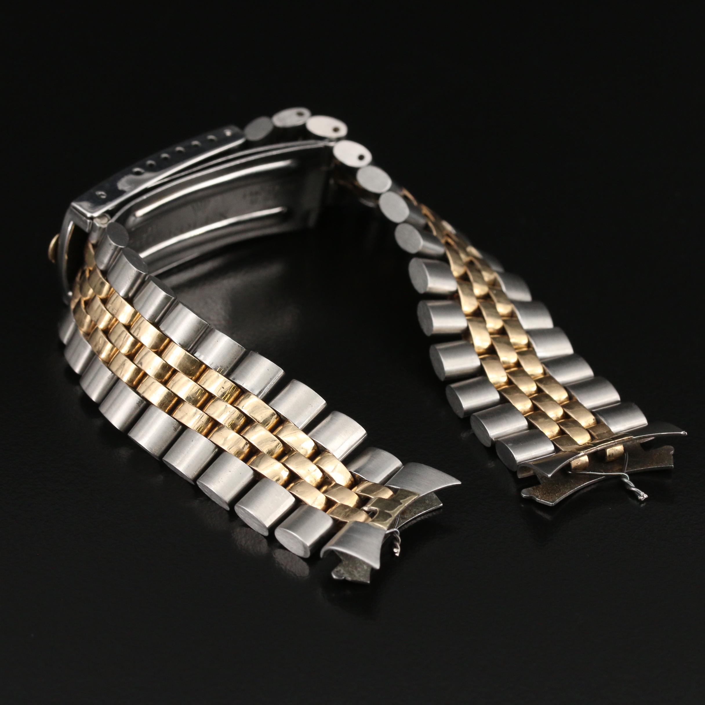 Vintage Rolex U.S.A. 14K Gold and Stainless Steel Jubilee Bracelet