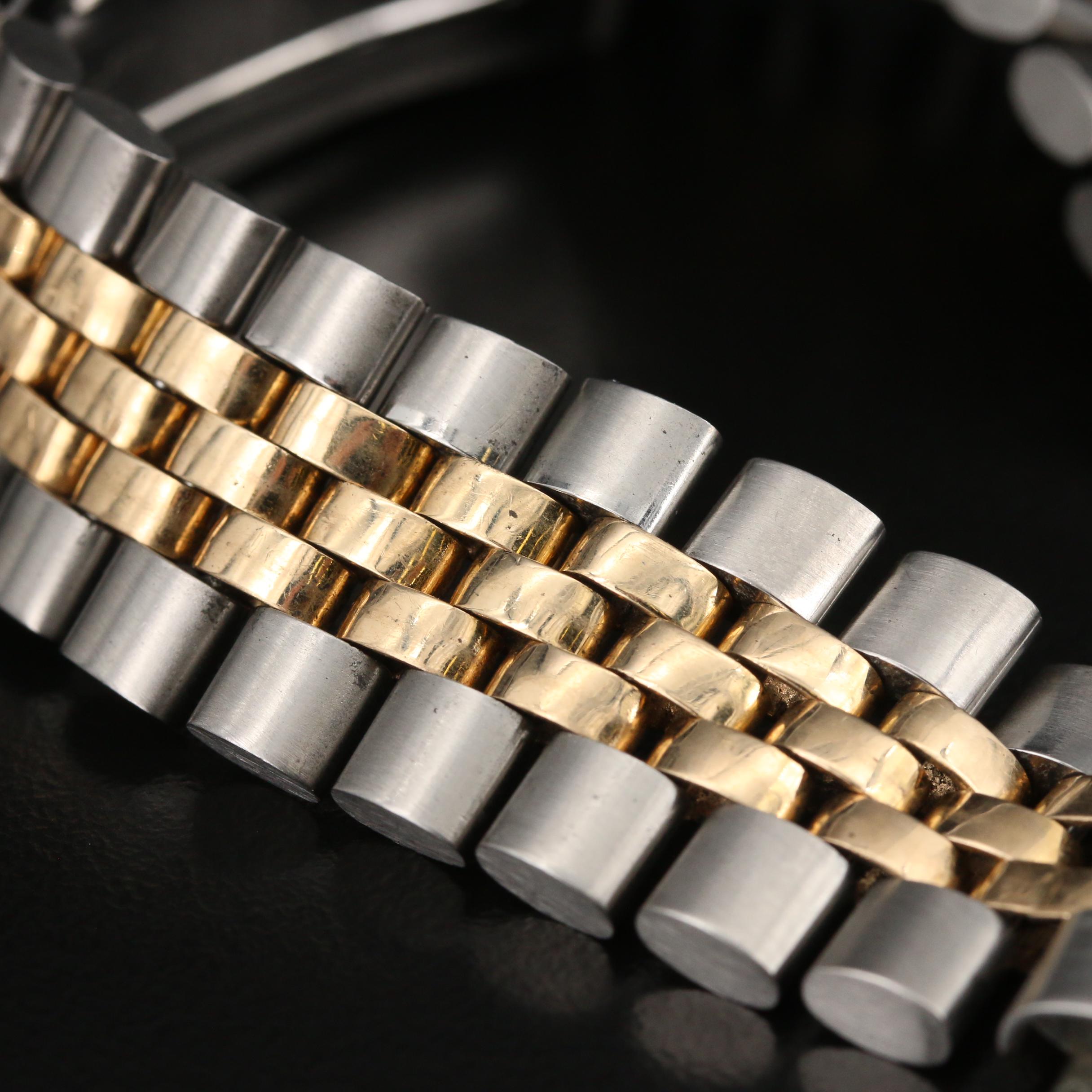 Vintage Rolex U.S.A. 14K Gold and Stainless Steel Jubilee Bracelet