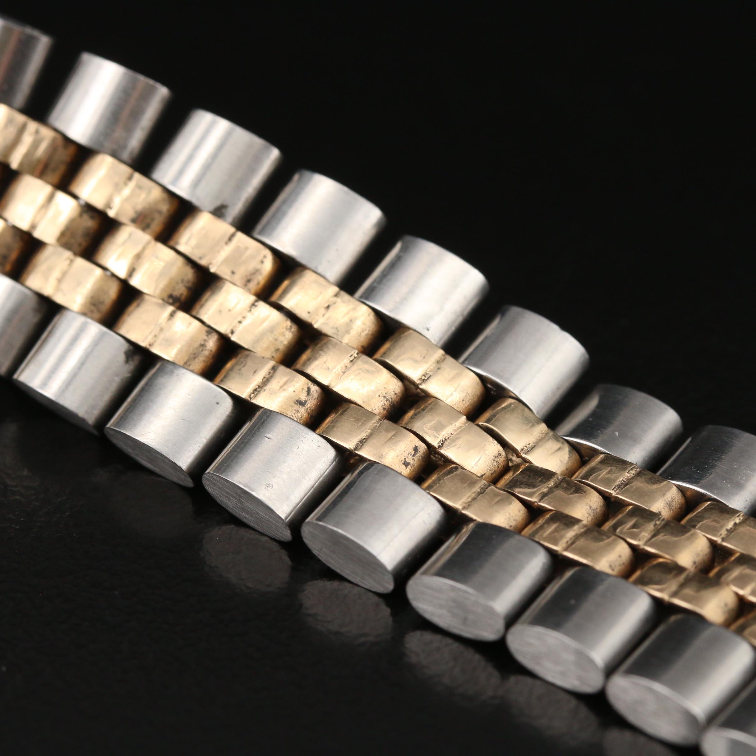 Vintage Rolex U.S.A. 14K Gold and Stainless Steel Jubilee Bracelet