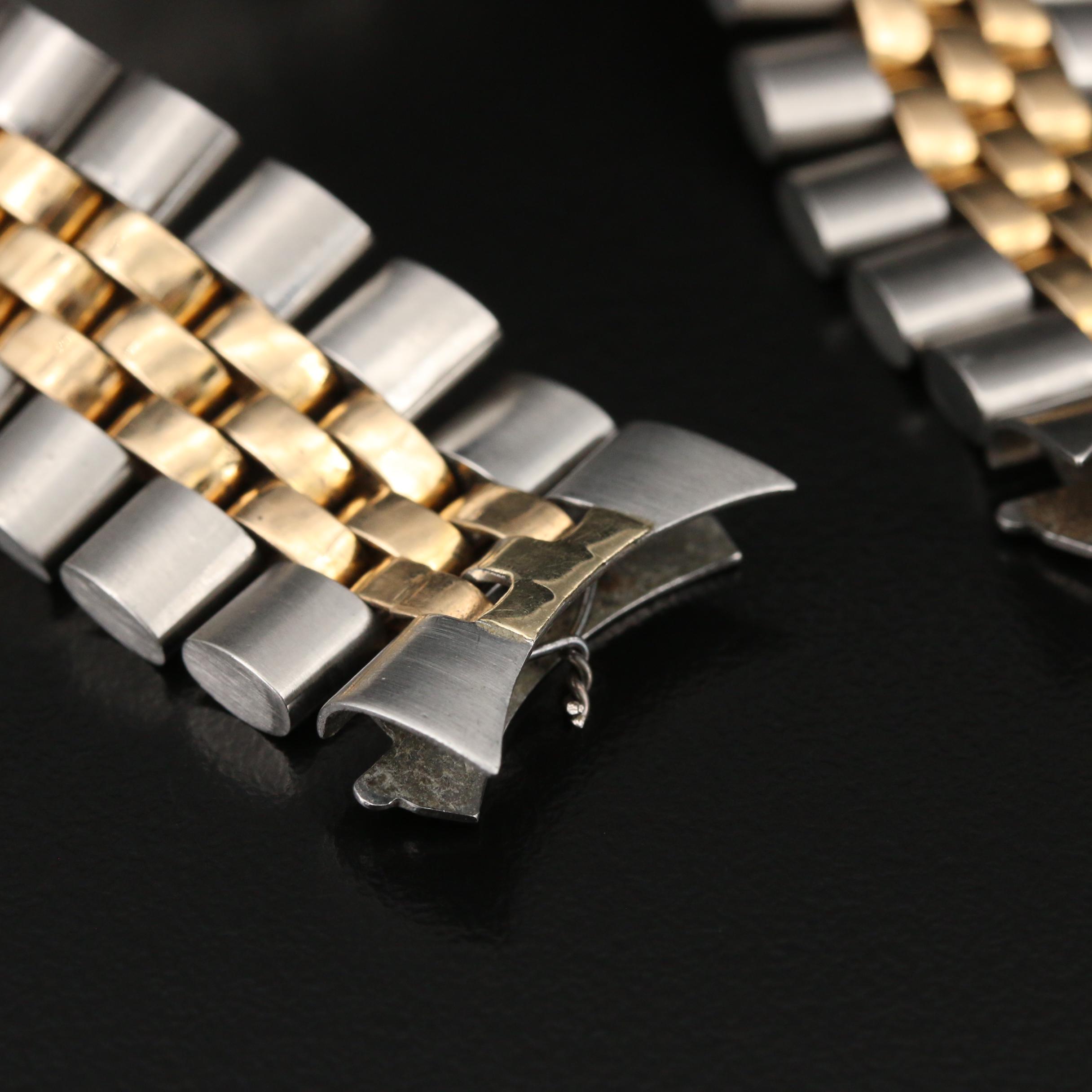 Vintage Rolex U.S.A. 14K Gold and Stainless Steel Jubilee Bracelet