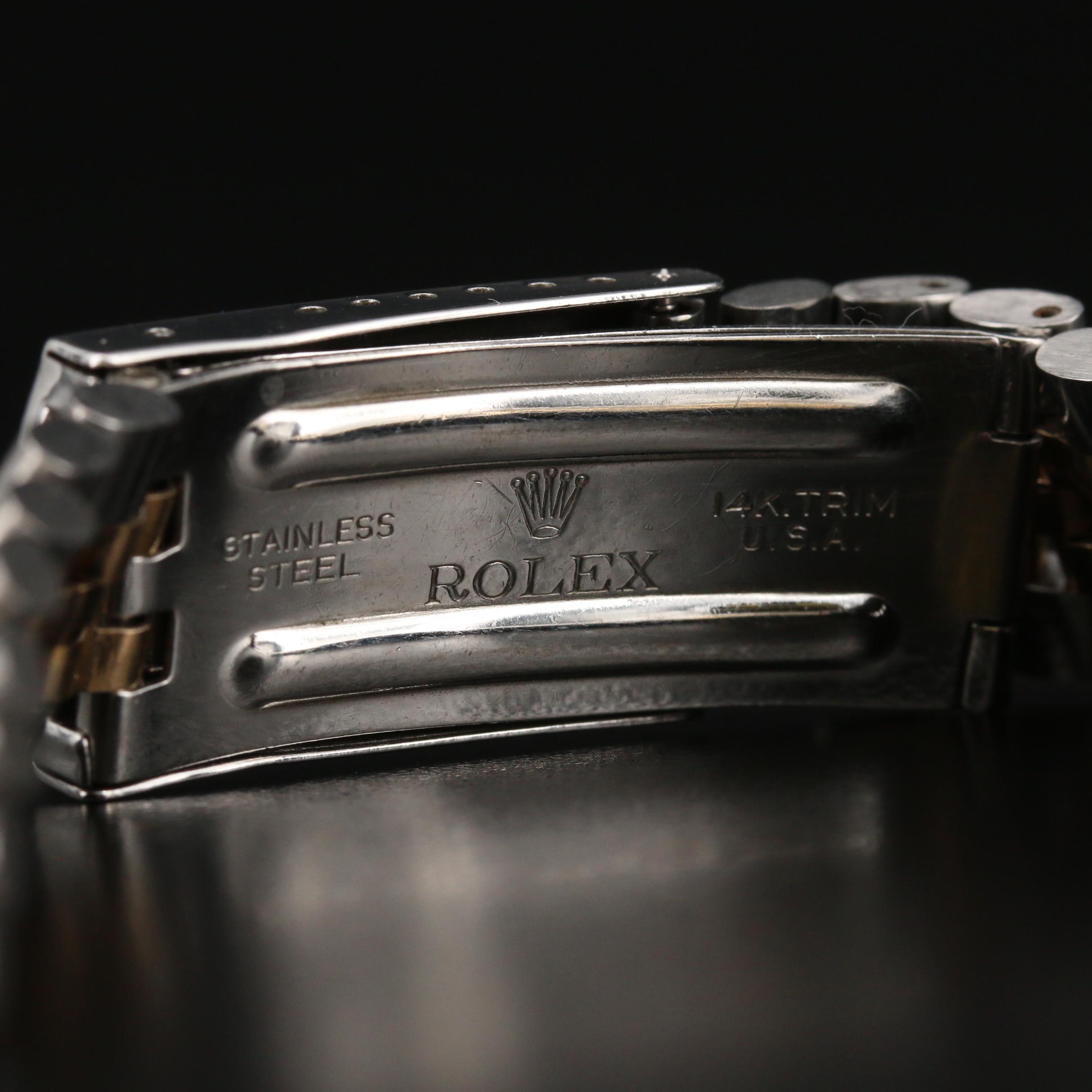 Vintage Rolex U.S.A. 14K Gold and Stainless Steel Jubilee Bracelet