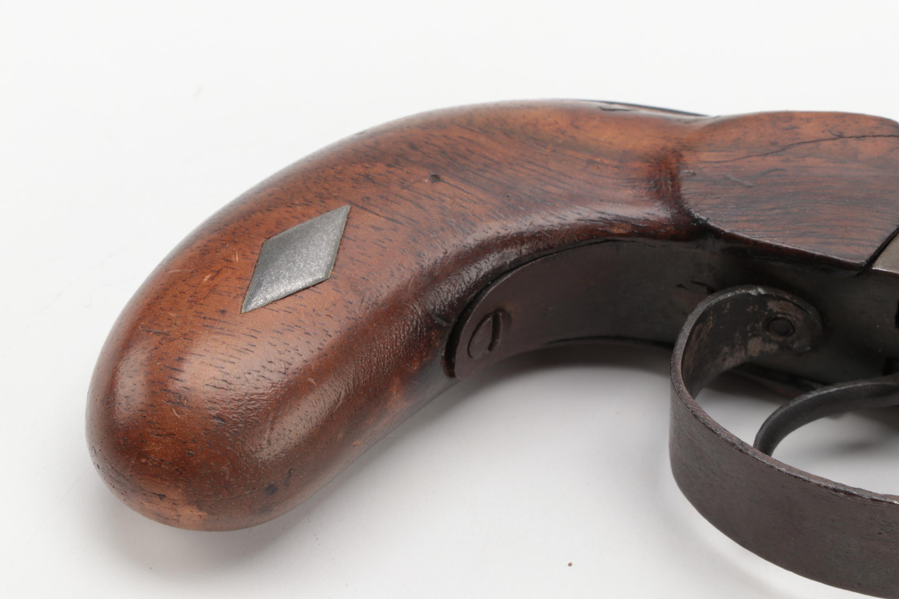 Two Barrel Side by Side Percussion Cap Pistol