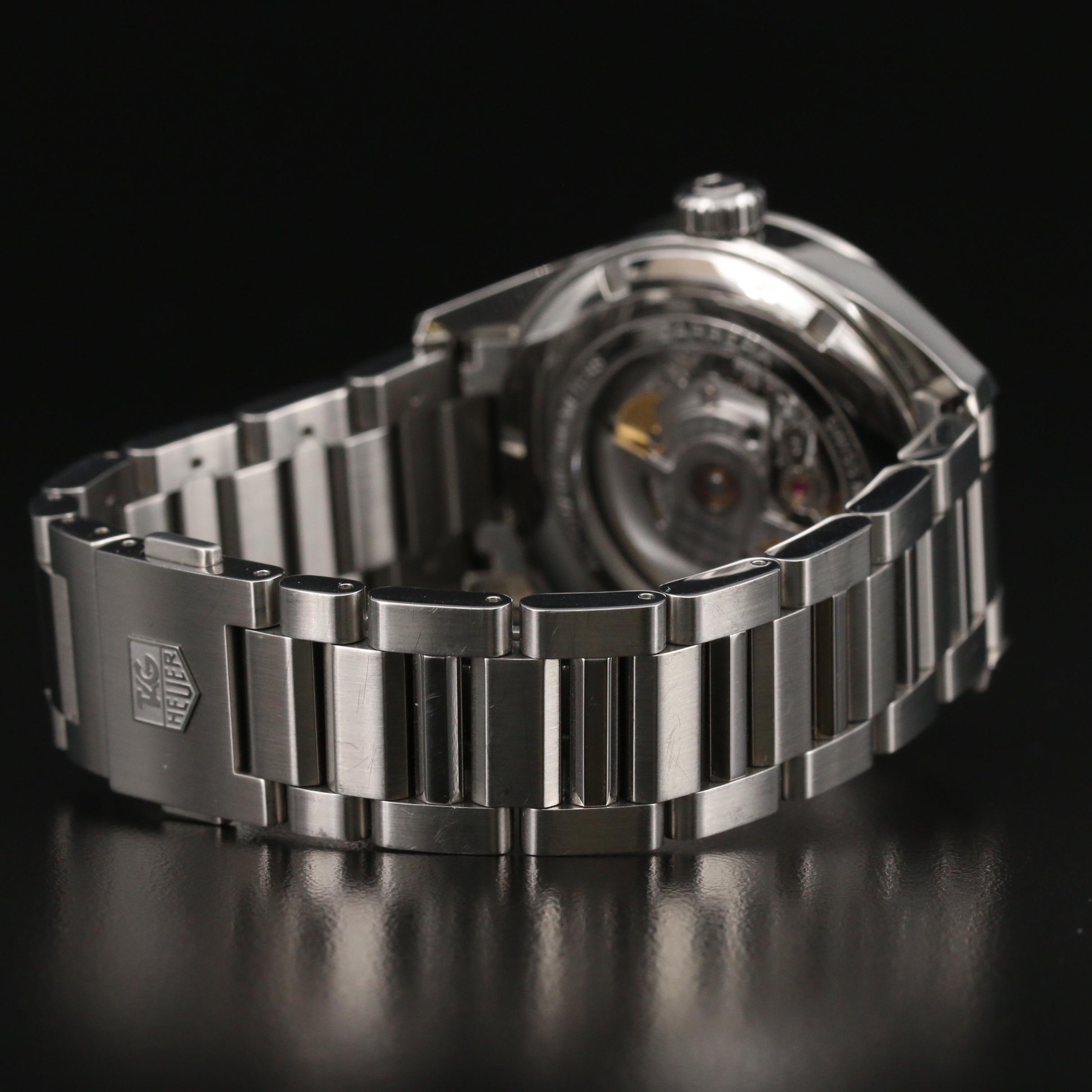 TAG Heuer "Carrera Calibre 5" Day-Date Stainless Steel Automatic Watch