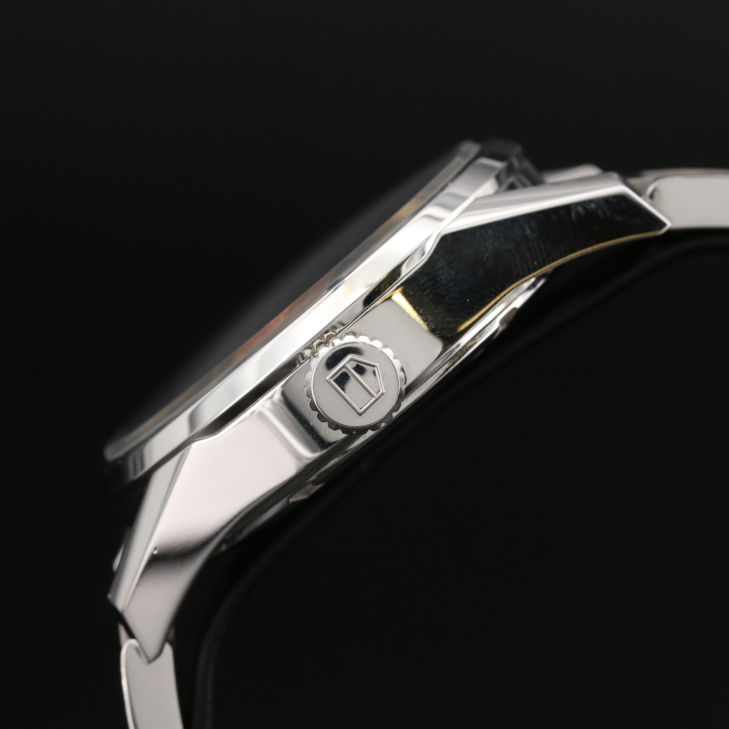 TAG Heuer "Carrera Calibre 5" Day-Date Stainless Steel Automatic Watch