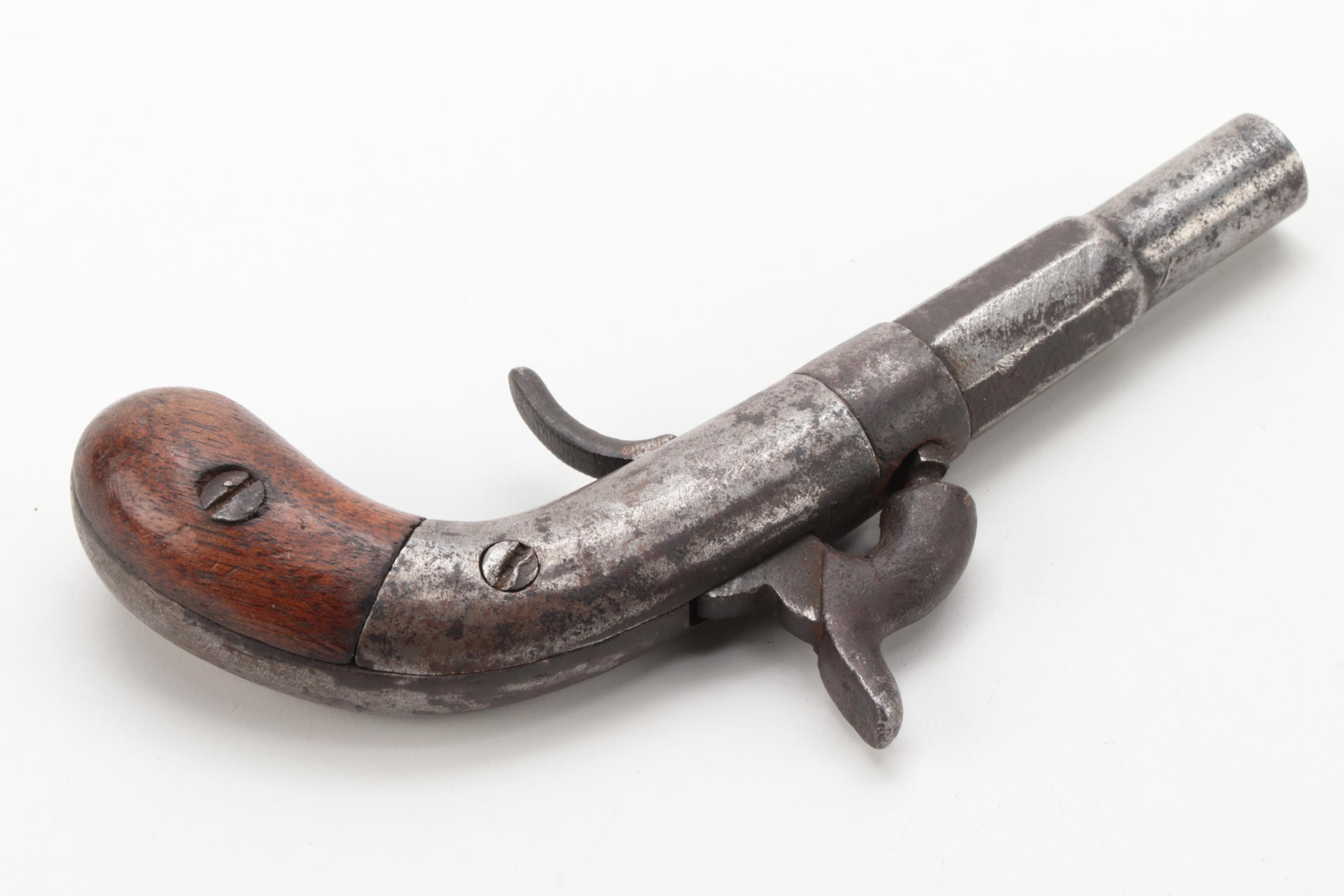 Antique Single Shot Percussion Pistol