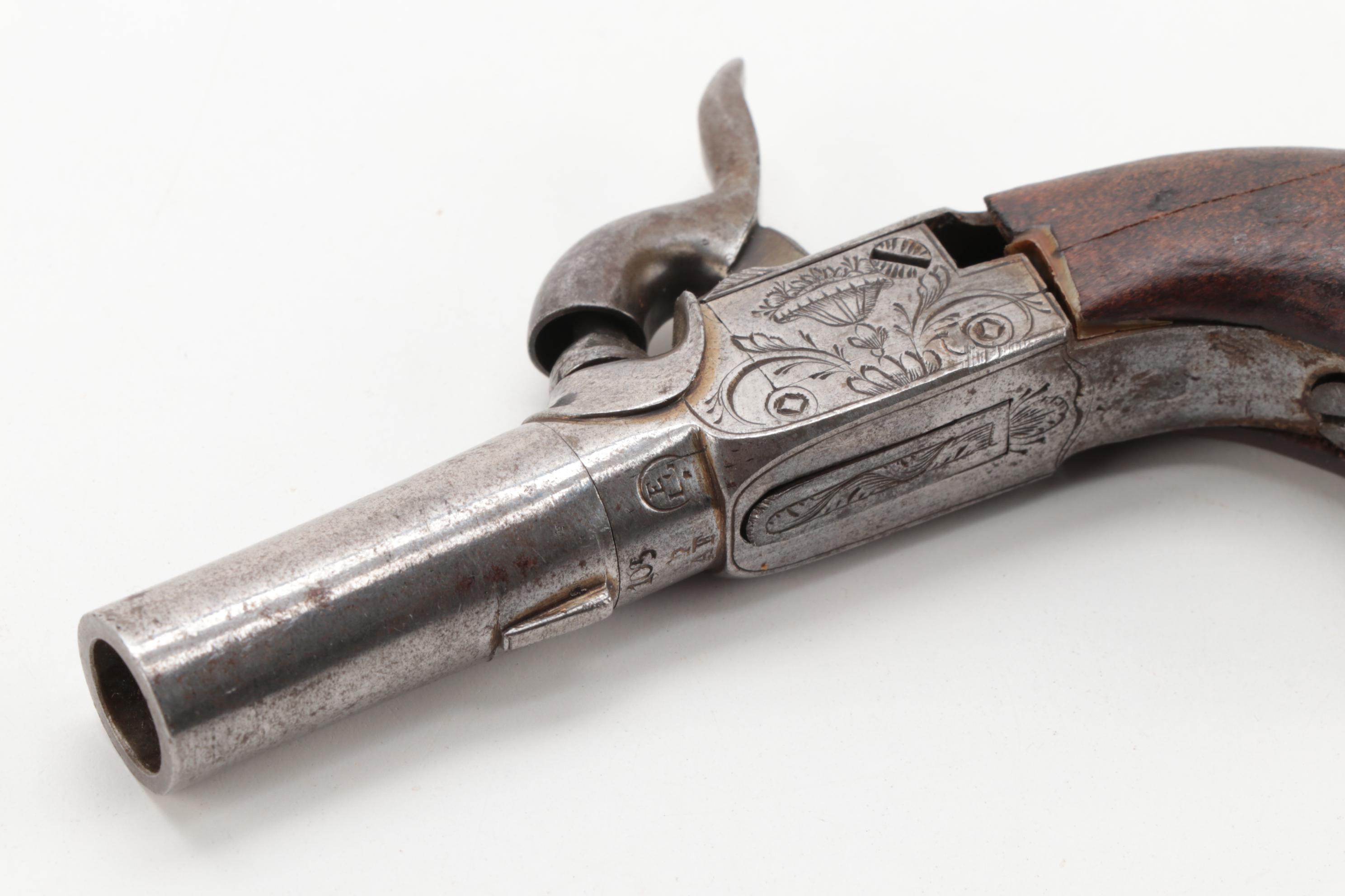 Antique Single Shot Percussion Cap Pistol