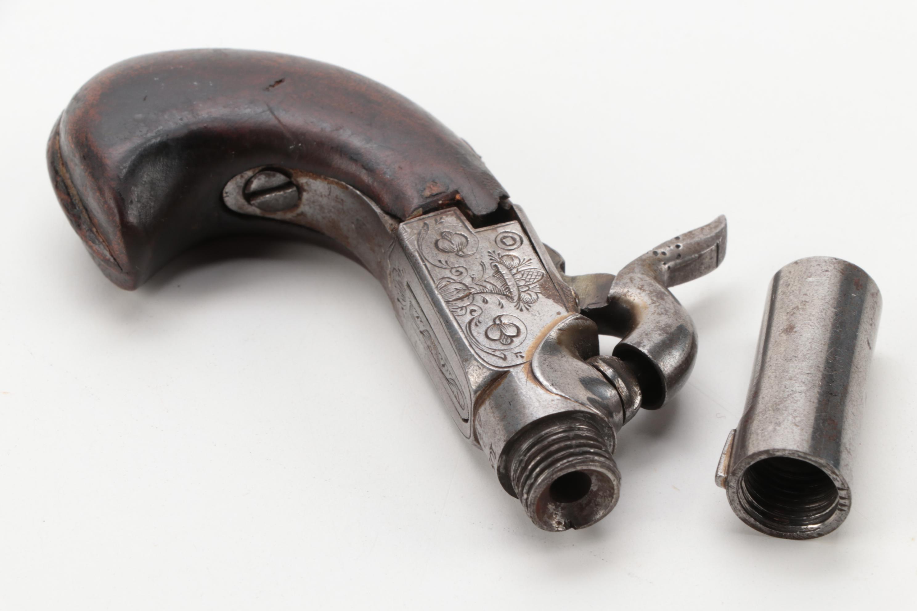 Antique Single Shot Percussion Cap Pistol