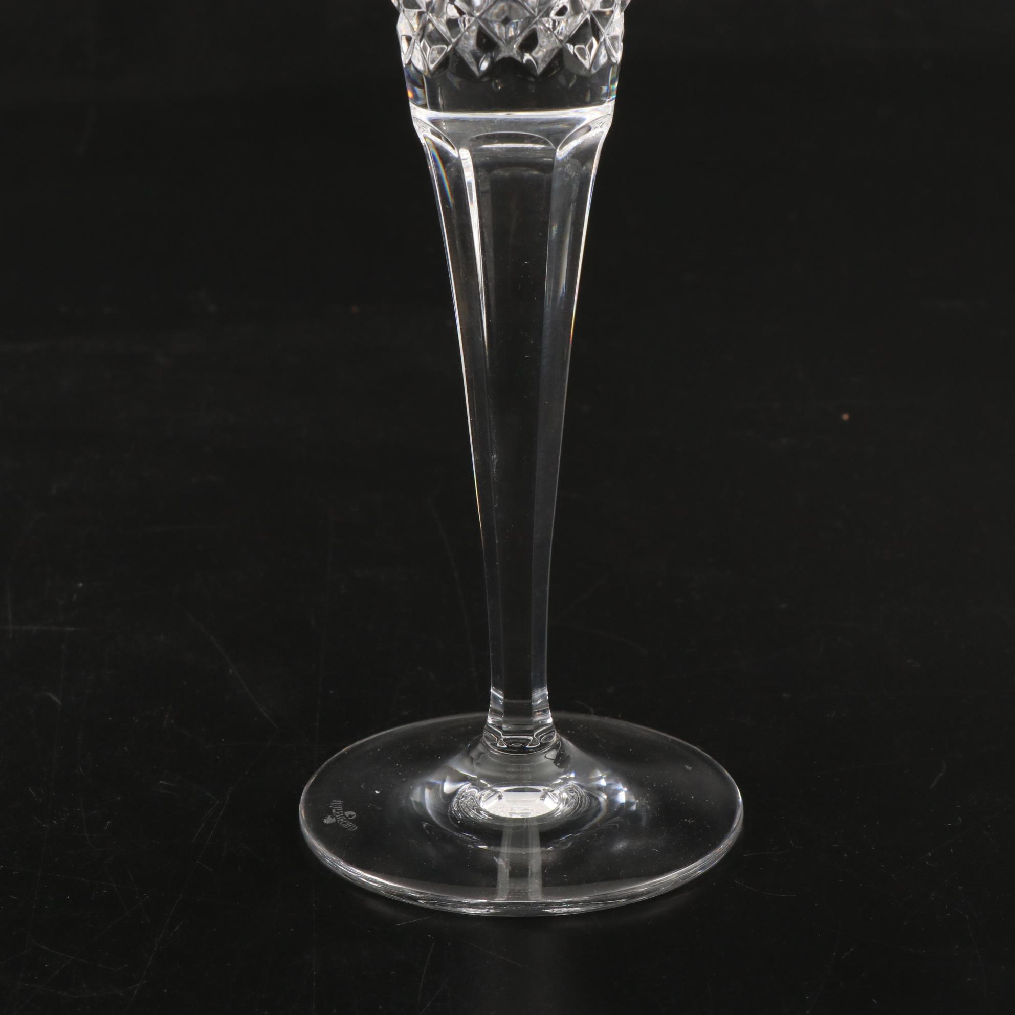 Waterford "Peace" Millennium Series Crystal Champagne Flutes and Bowl