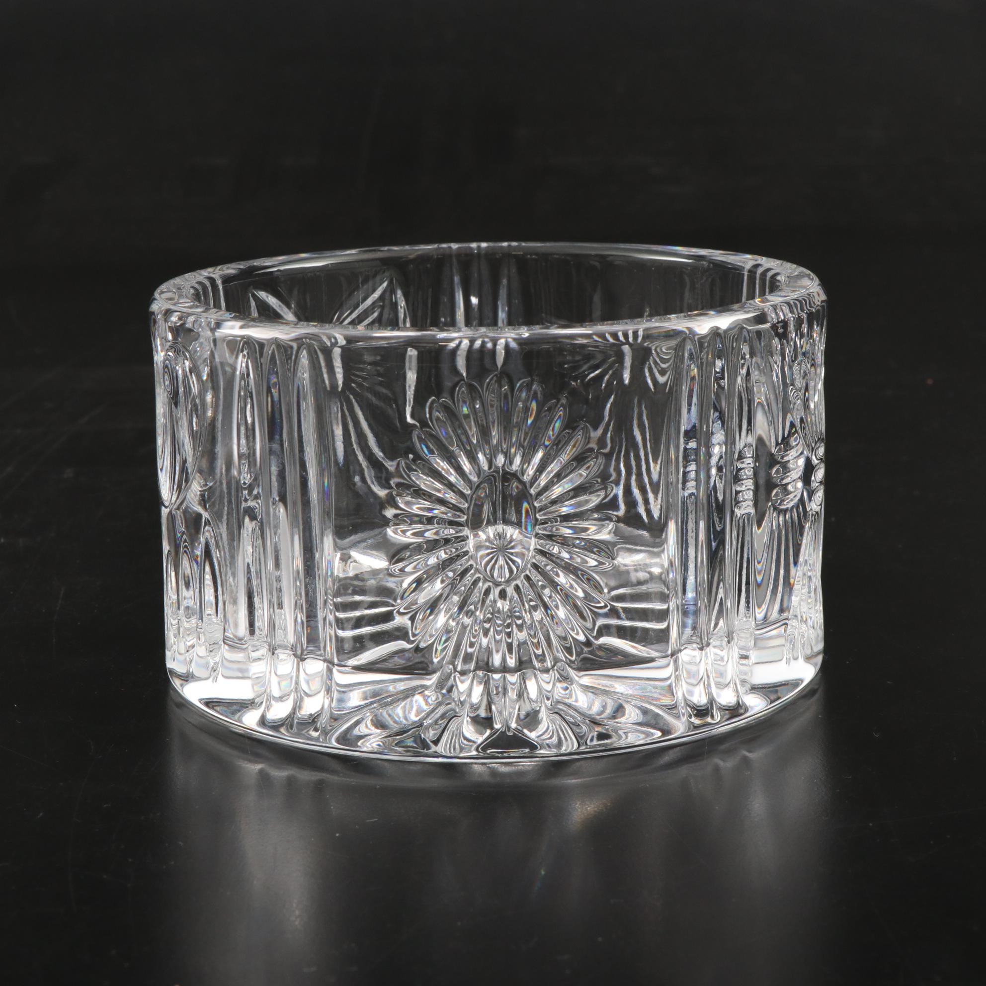 Waterford "Peace" Millennium Series Crystal Champagne Flutes and Bowl