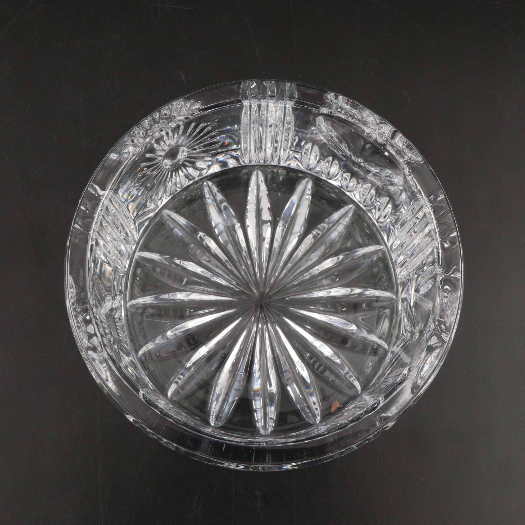 Waterford "Peace" Millennium Series Crystal Champagne Flutes and Bowl