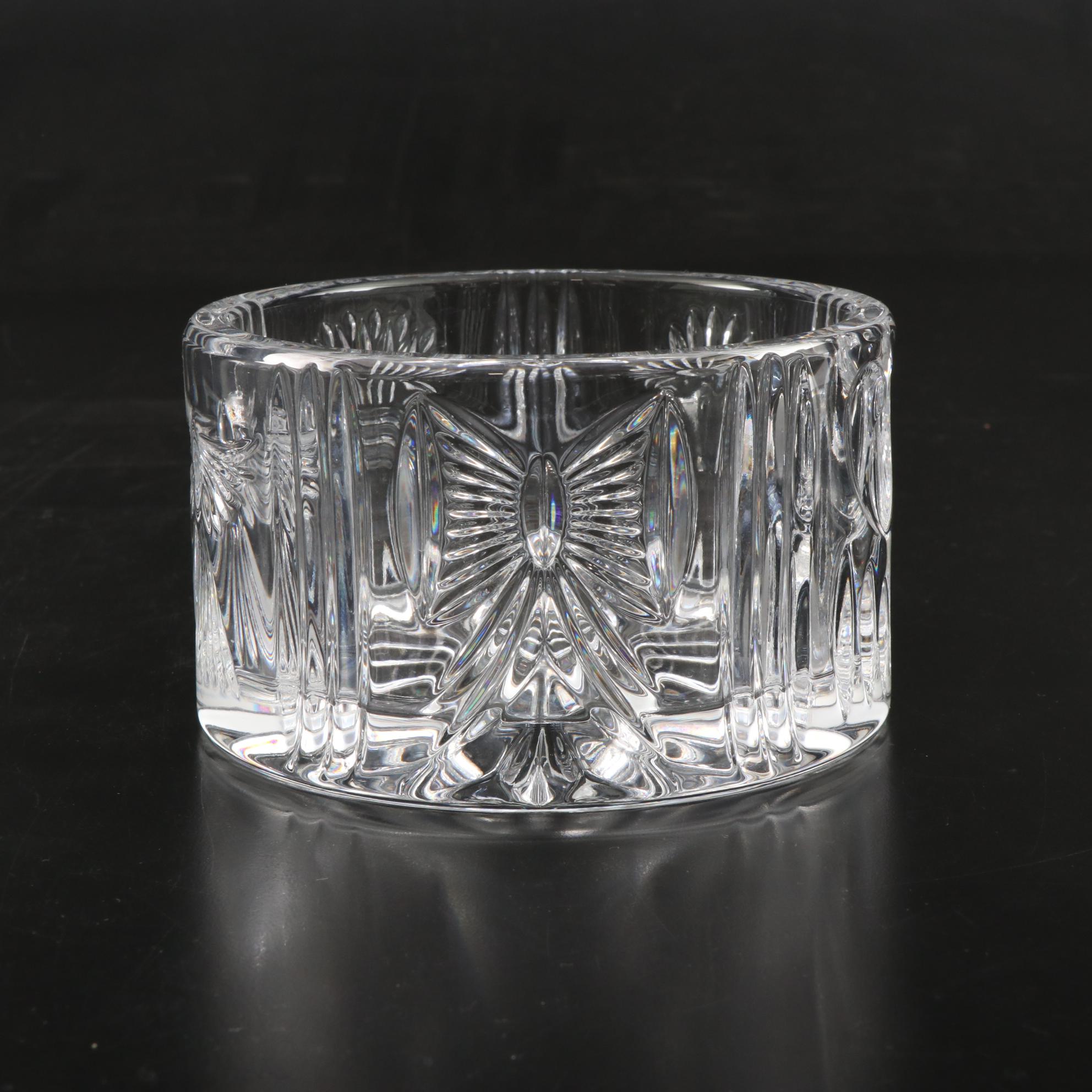 Waterford "Peace" Millennium Series Crystal Champagne Flutes and Bowl