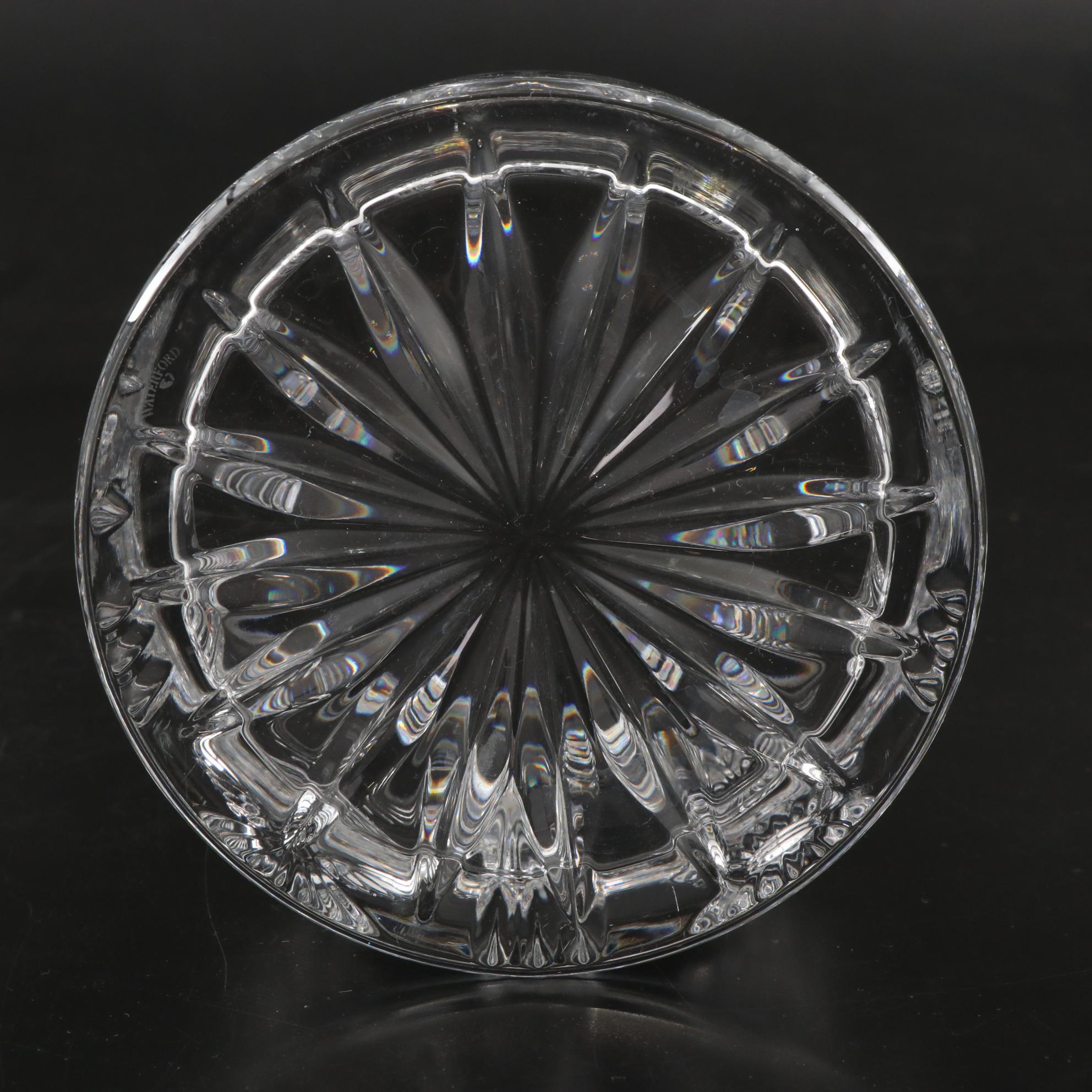 Waterford "Peace" Millennium Series Crystal Champagne Flutes and Bowl