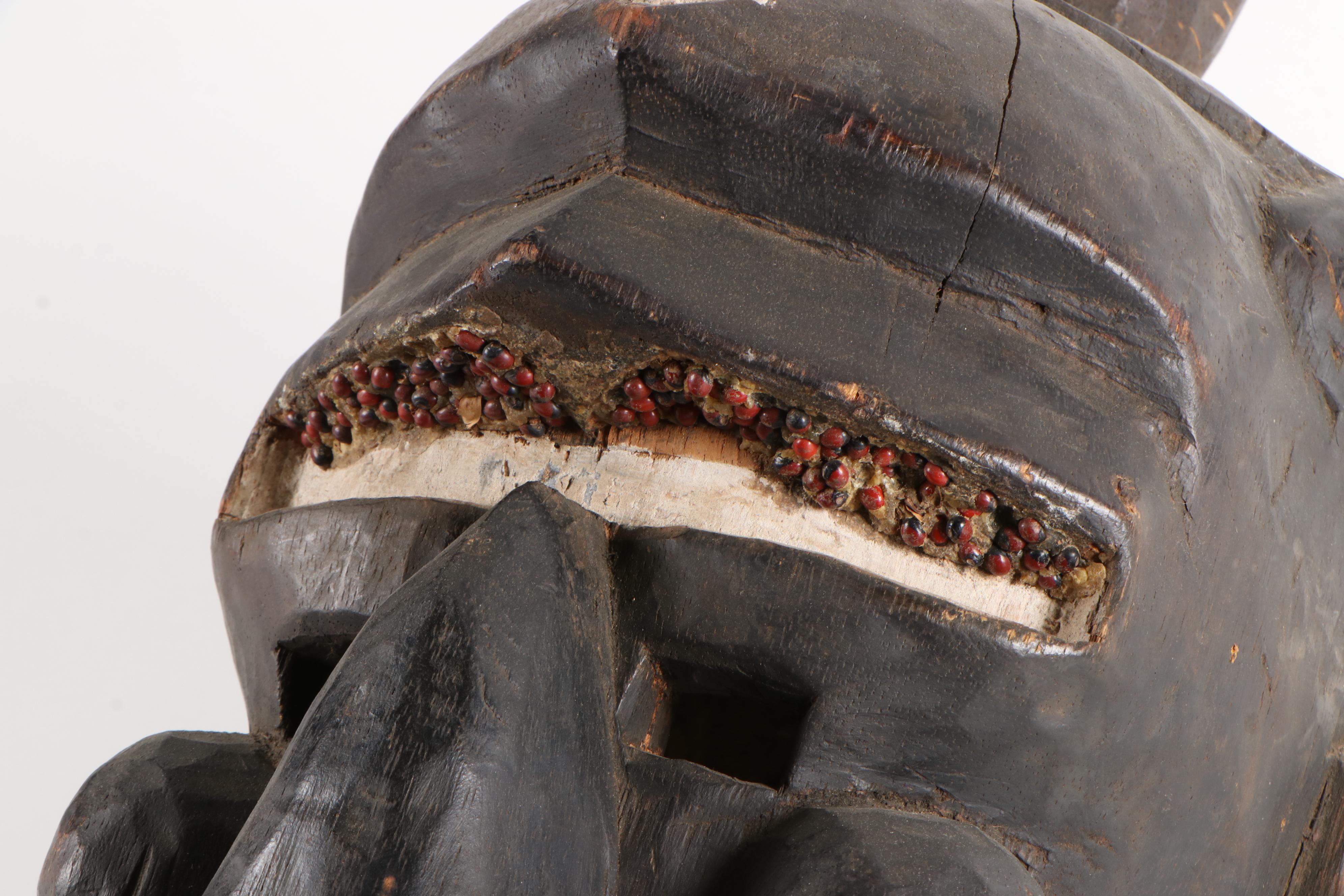 Binji Style Handcrafted Wood Mask, Central Africa