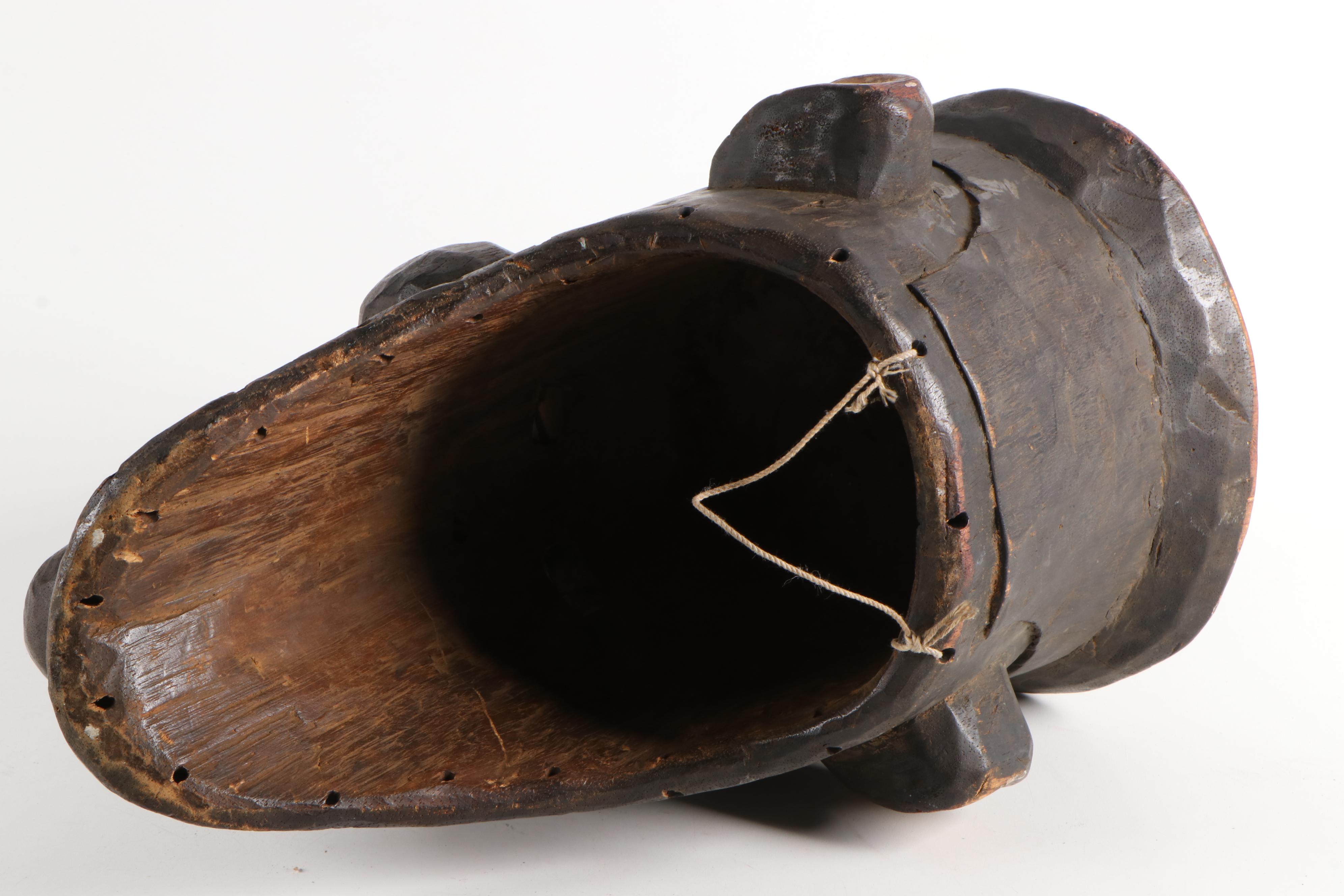 Binji Style Handcrafted Wood Mask, Central Africa