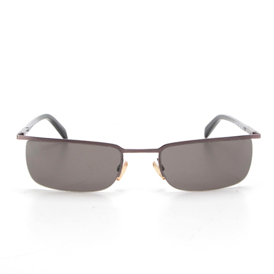 Lanvin LV4102 Semi-Rimless Rectangular Sunglasses with Case