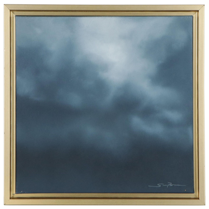 Sarah Brown Oil Painting "Cloudscape Series II," 21st Century