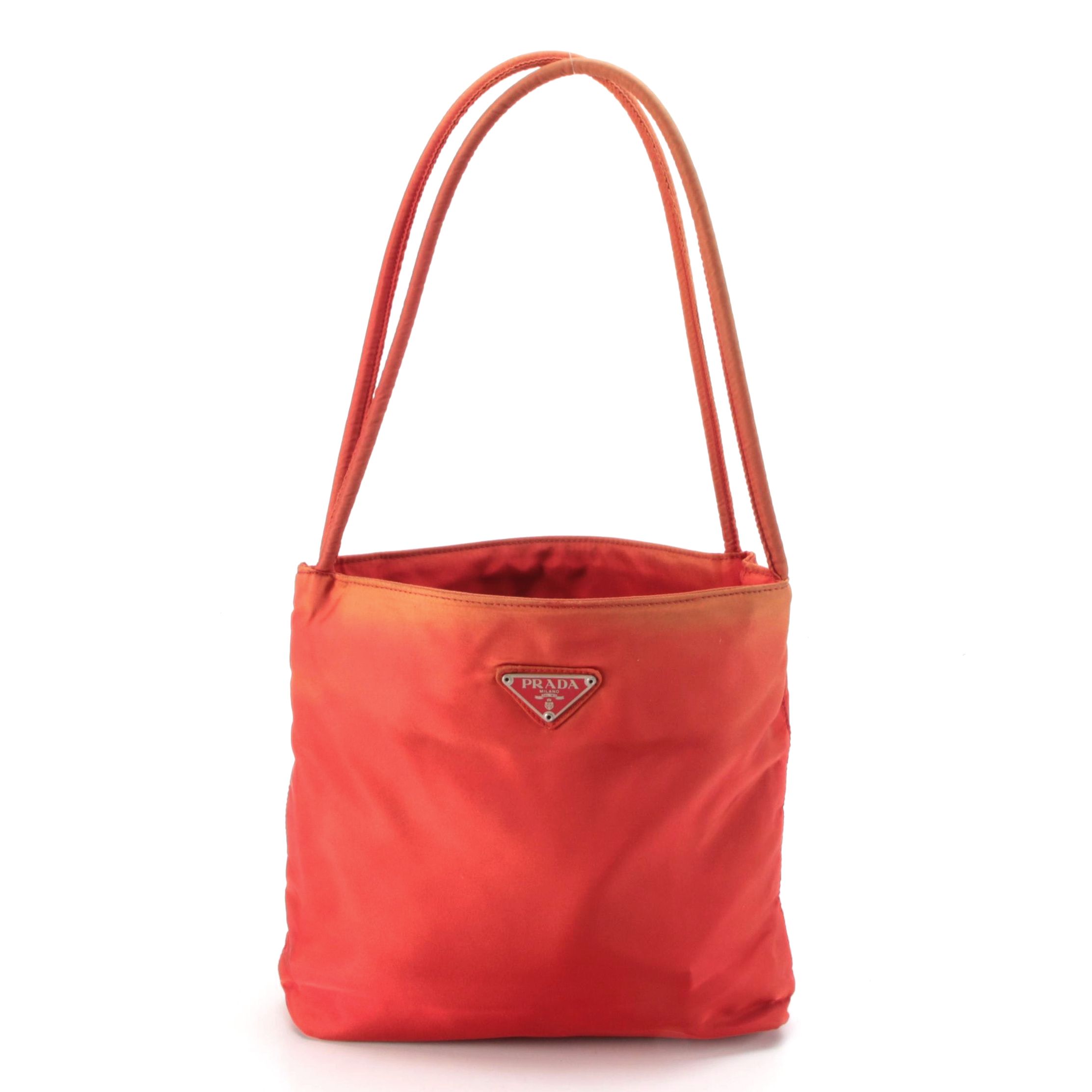 Prada Rosso City Tessuto Nylon Shoulder Bag