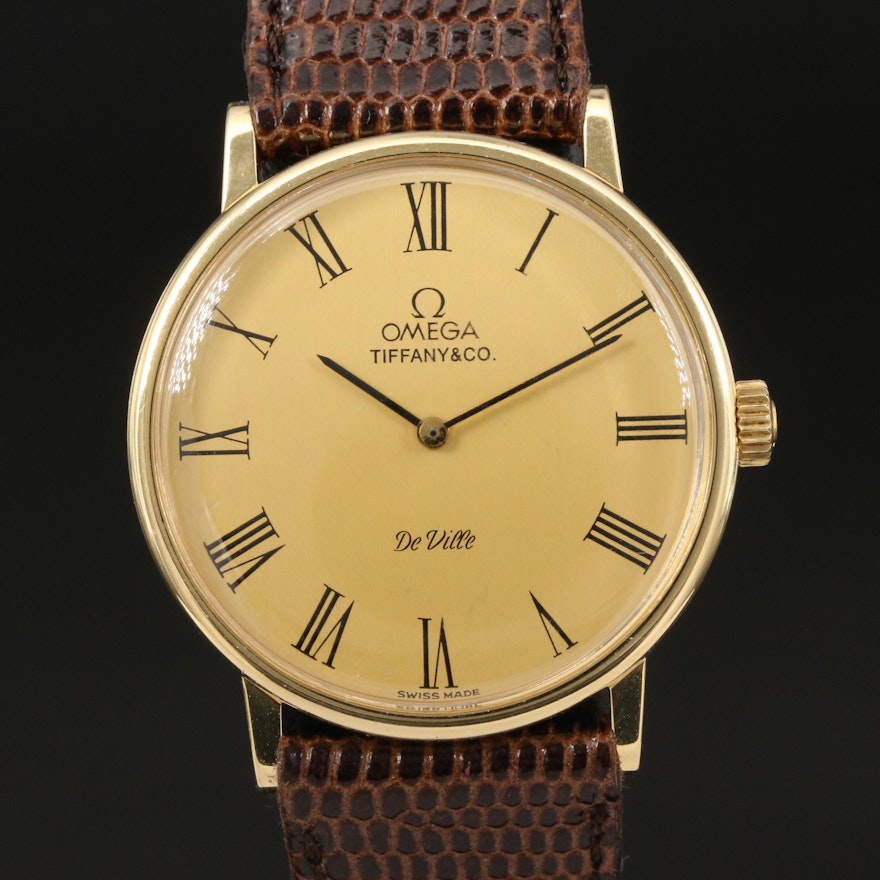 Omega De Ville for Tiffany & Co. 18K Wristwatch