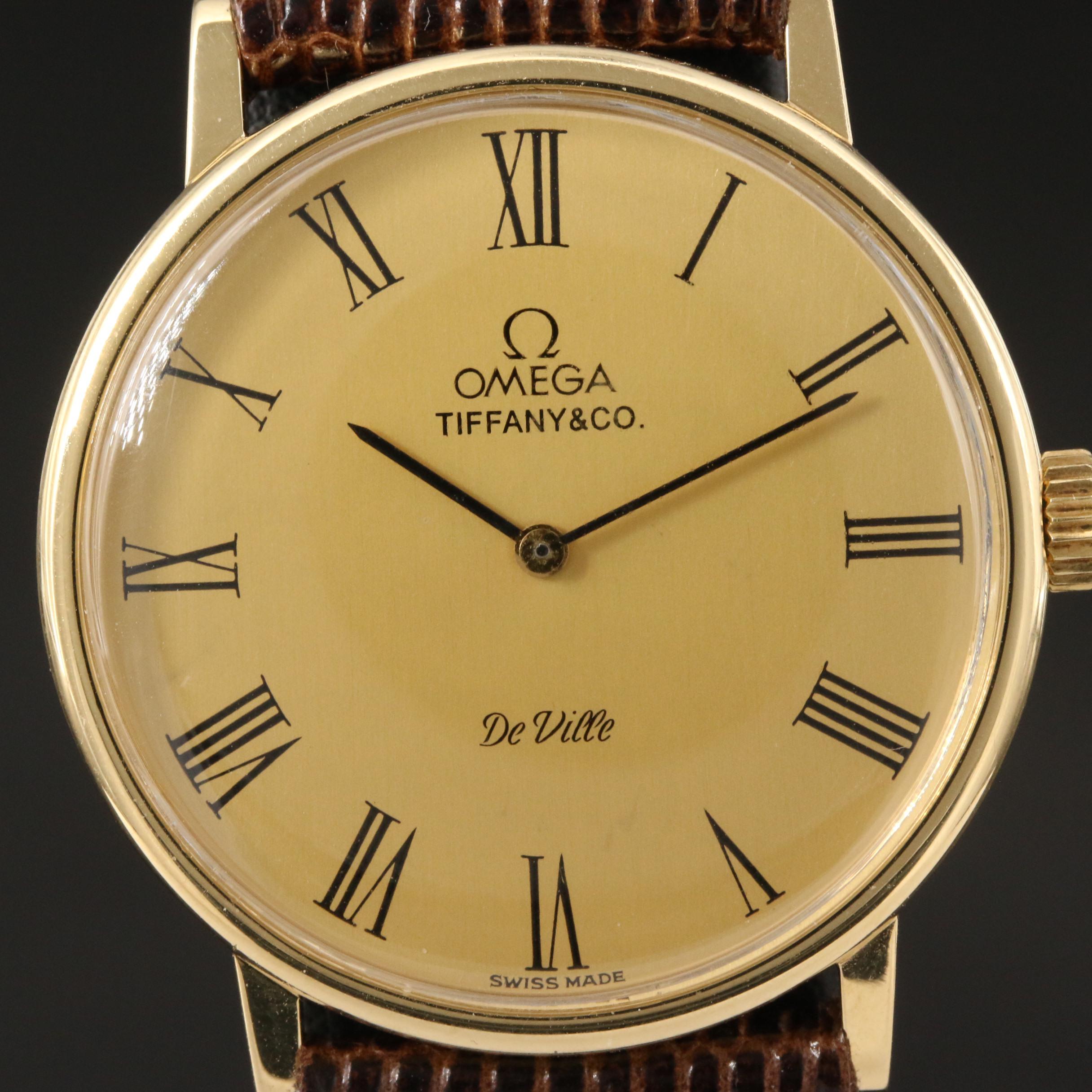 Omega De Ville for Tiffany & Co. 18K Watch