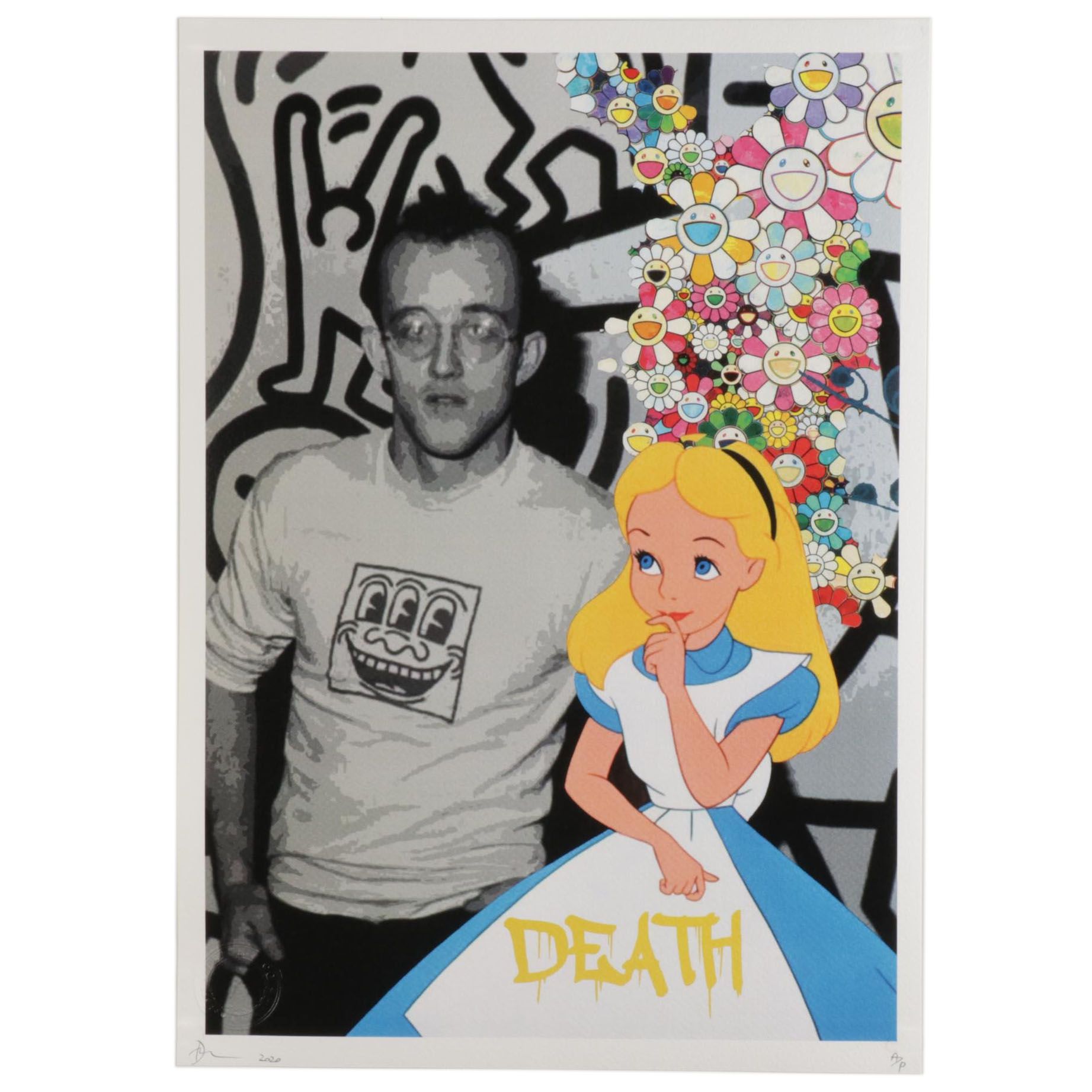 Death NYC Pop Art Graphic Print "Alice Haring," 2020