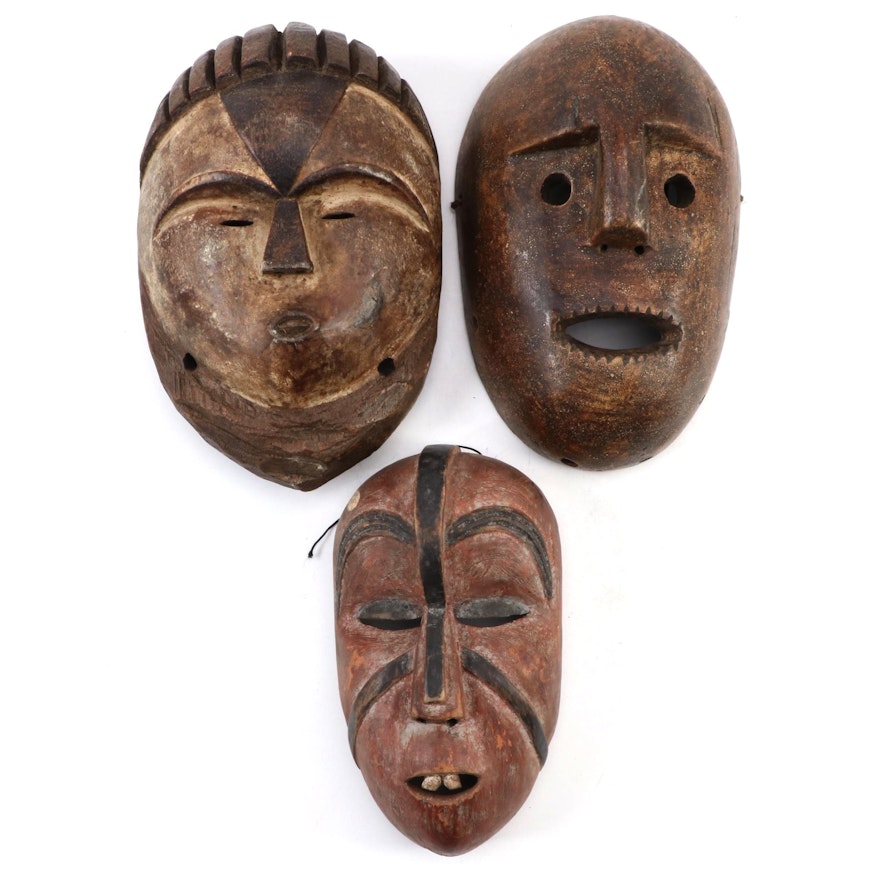 Central African Style Wood Masks