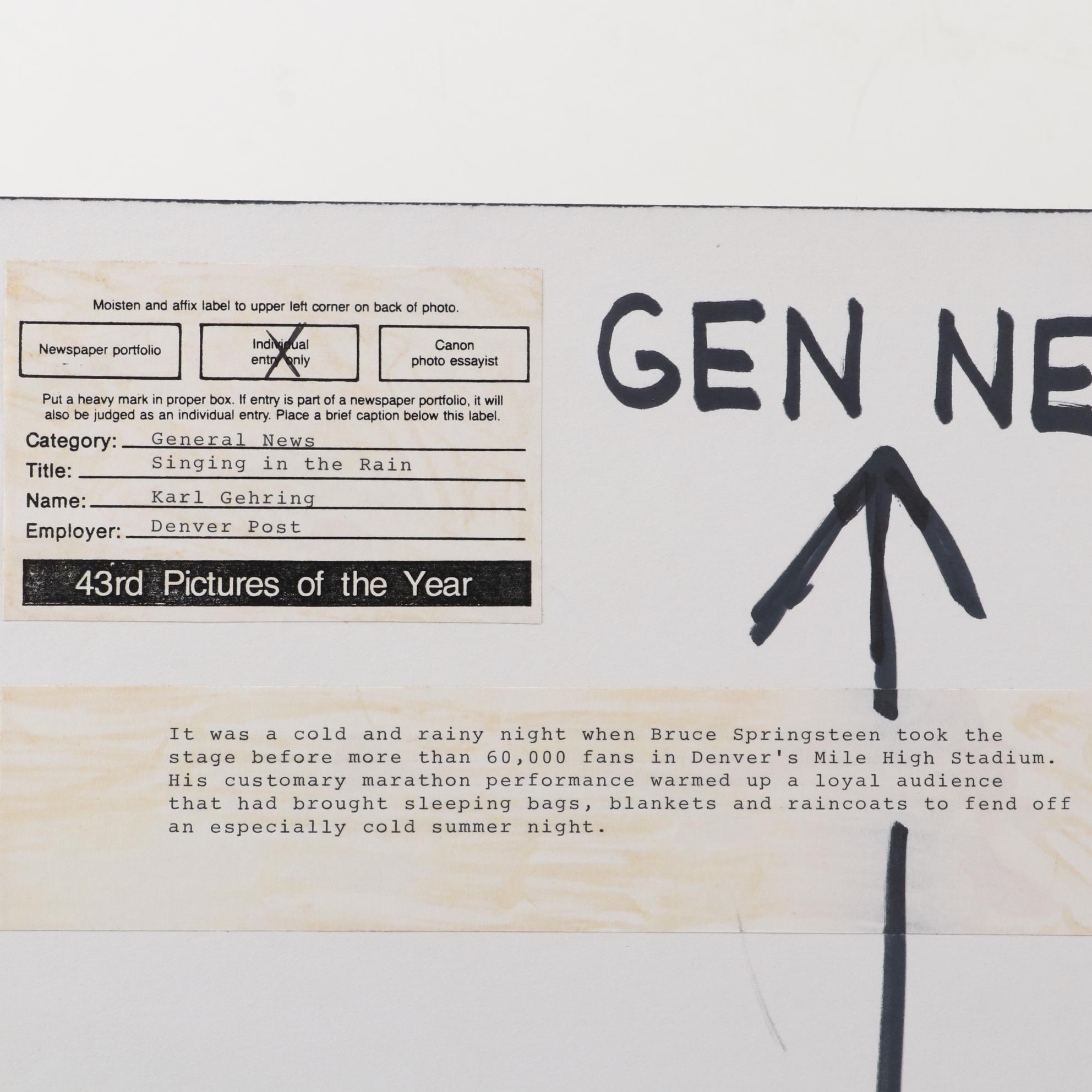 The Denver Post Photos of Bruce Springsteen in Concert and More