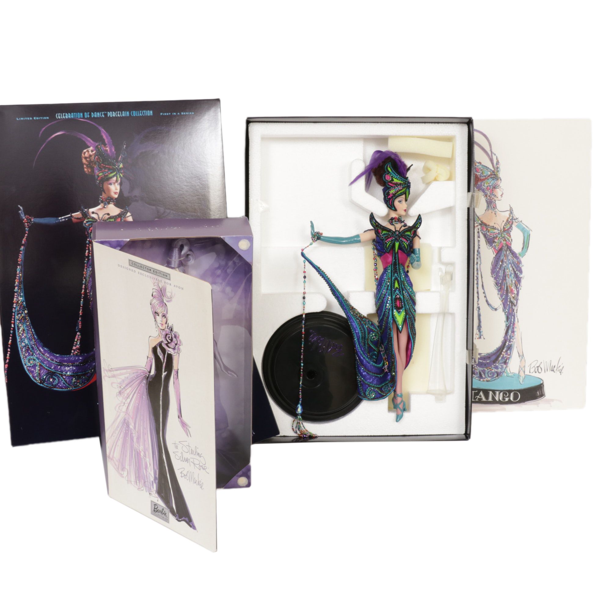 Bob Mackie for Mattel "The Tango" and "The Sterling Silver Rose" Barbie Dolls