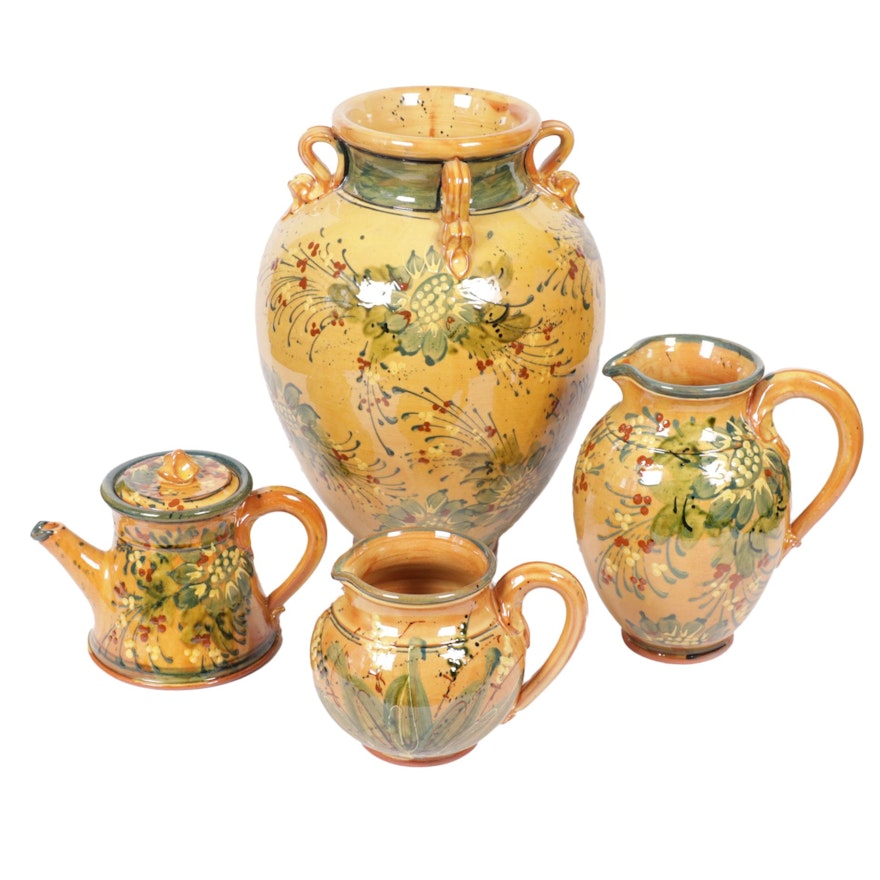 Sud & Co. Cassis en Provence Hand-Painted Terracotta Vessels