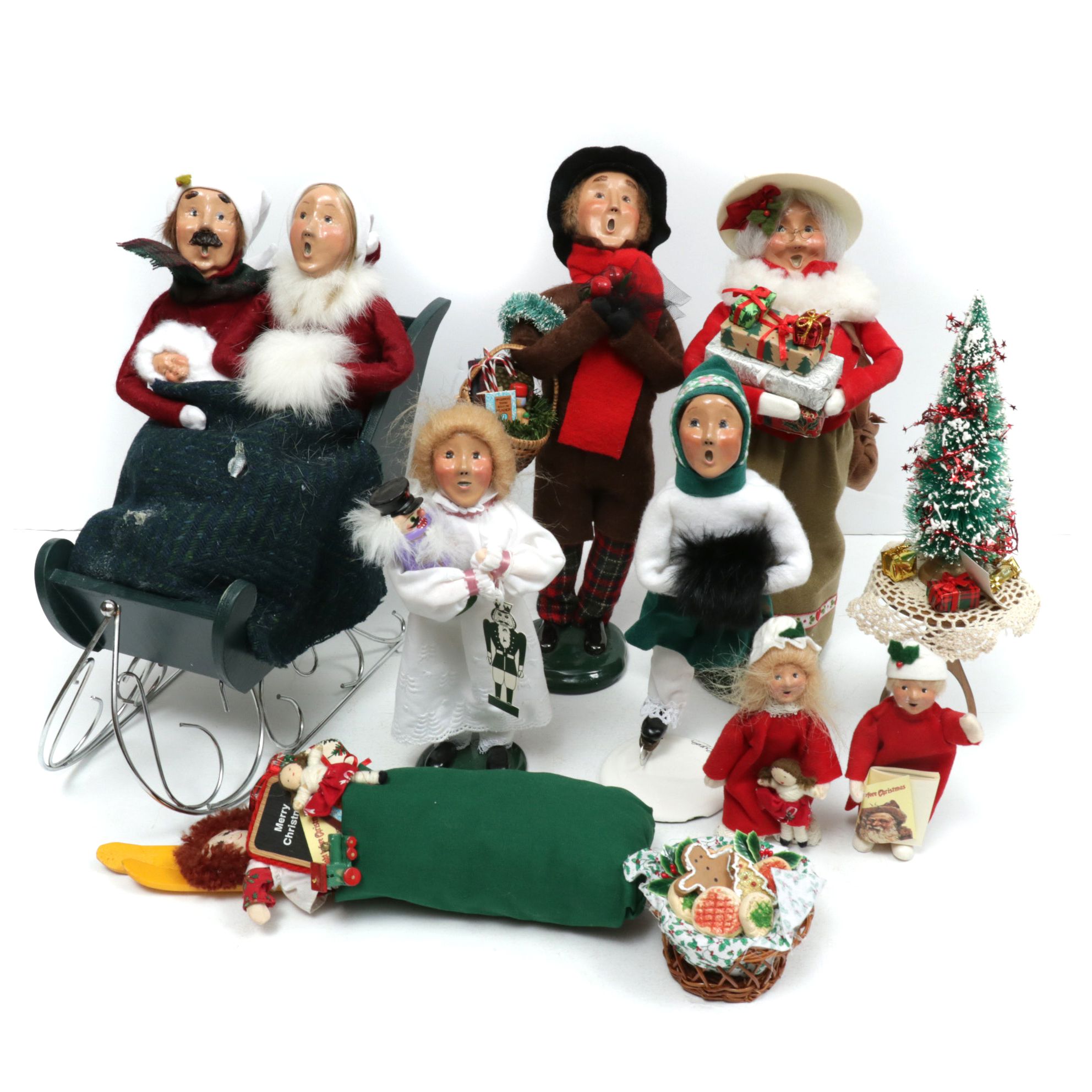 Byers' Choice Handcrafted Christmas Caroler Figurines, 1990s
