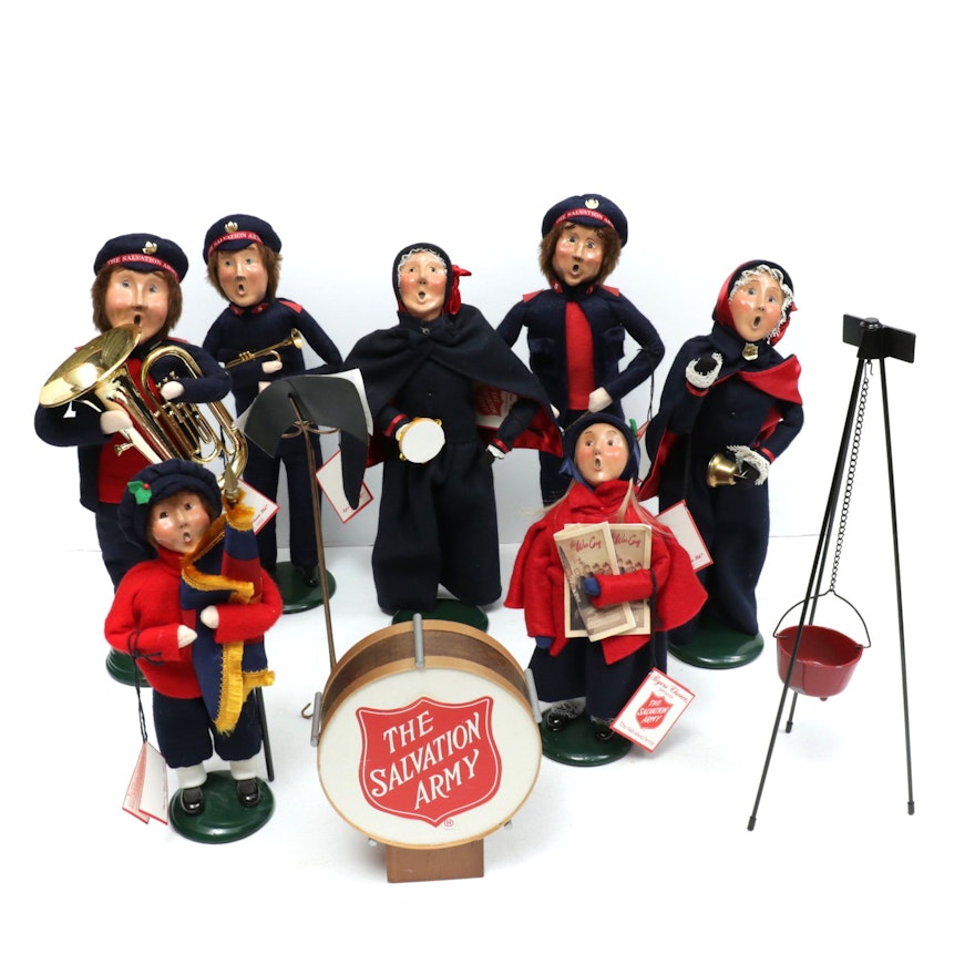 Byers' Choice Handcrafted Salvation Army Christmas Caroler Figurines, 1990s