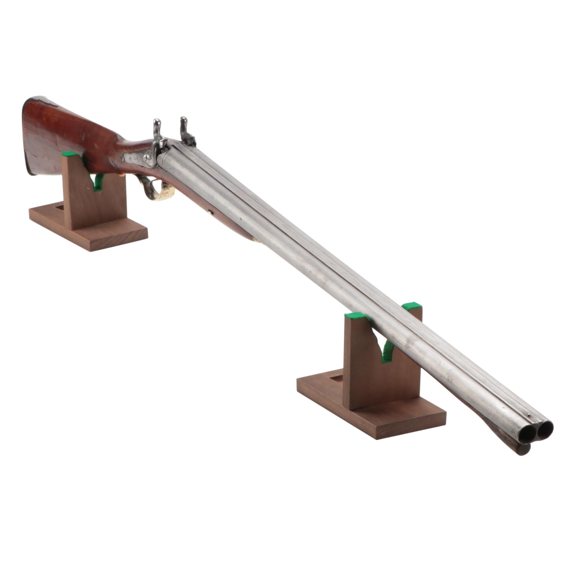 Antique Percussion Cap Side by Side Shotgun