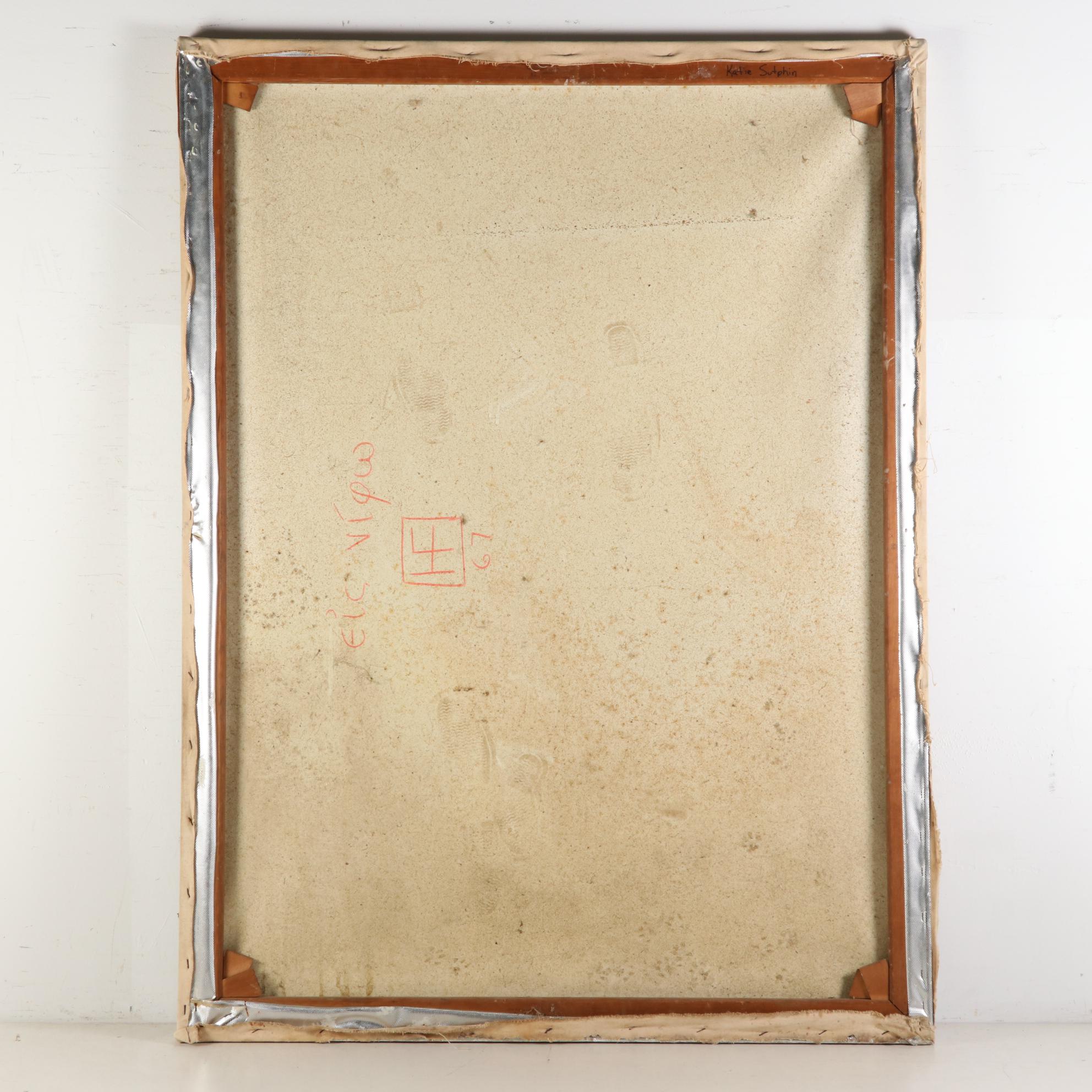 Katherine Sutphin Oil Painting of Abstract Figures