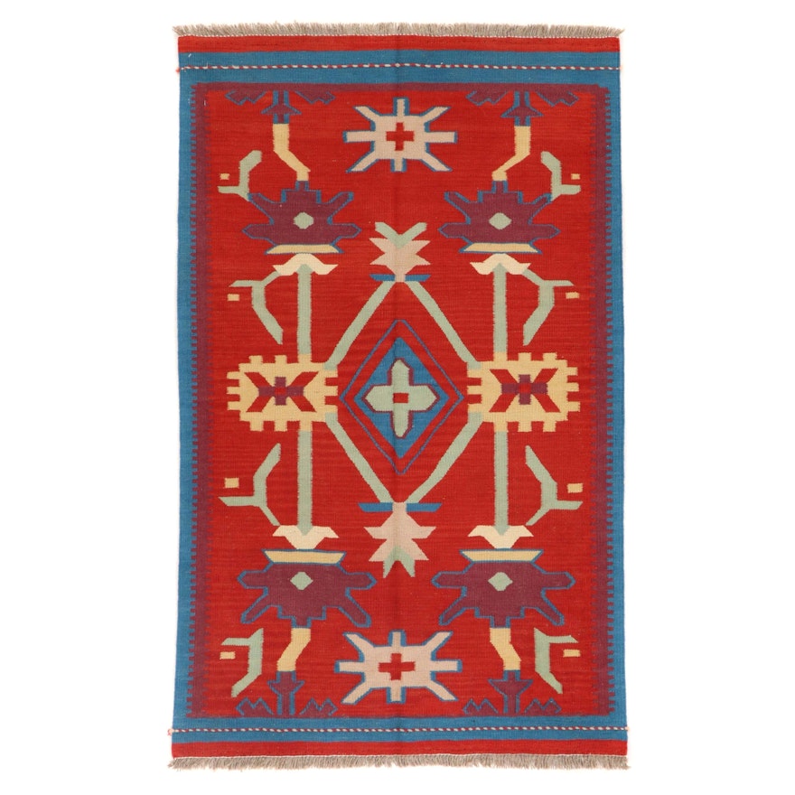 3'2 x 5'2 Handwoven Afghan Kilim Area Rug