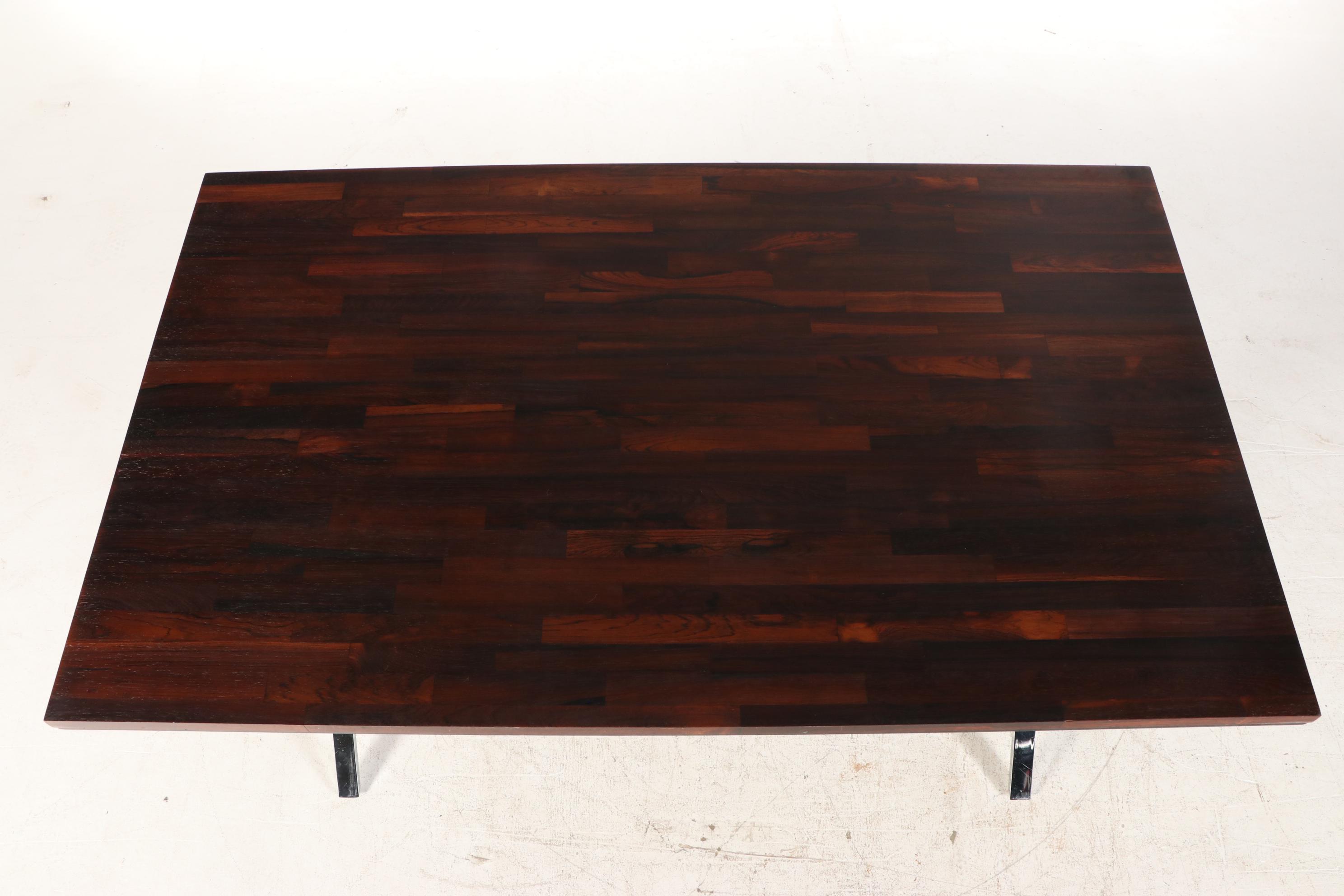 Milo Baughman Rosewood X-Base Desk, Vintage