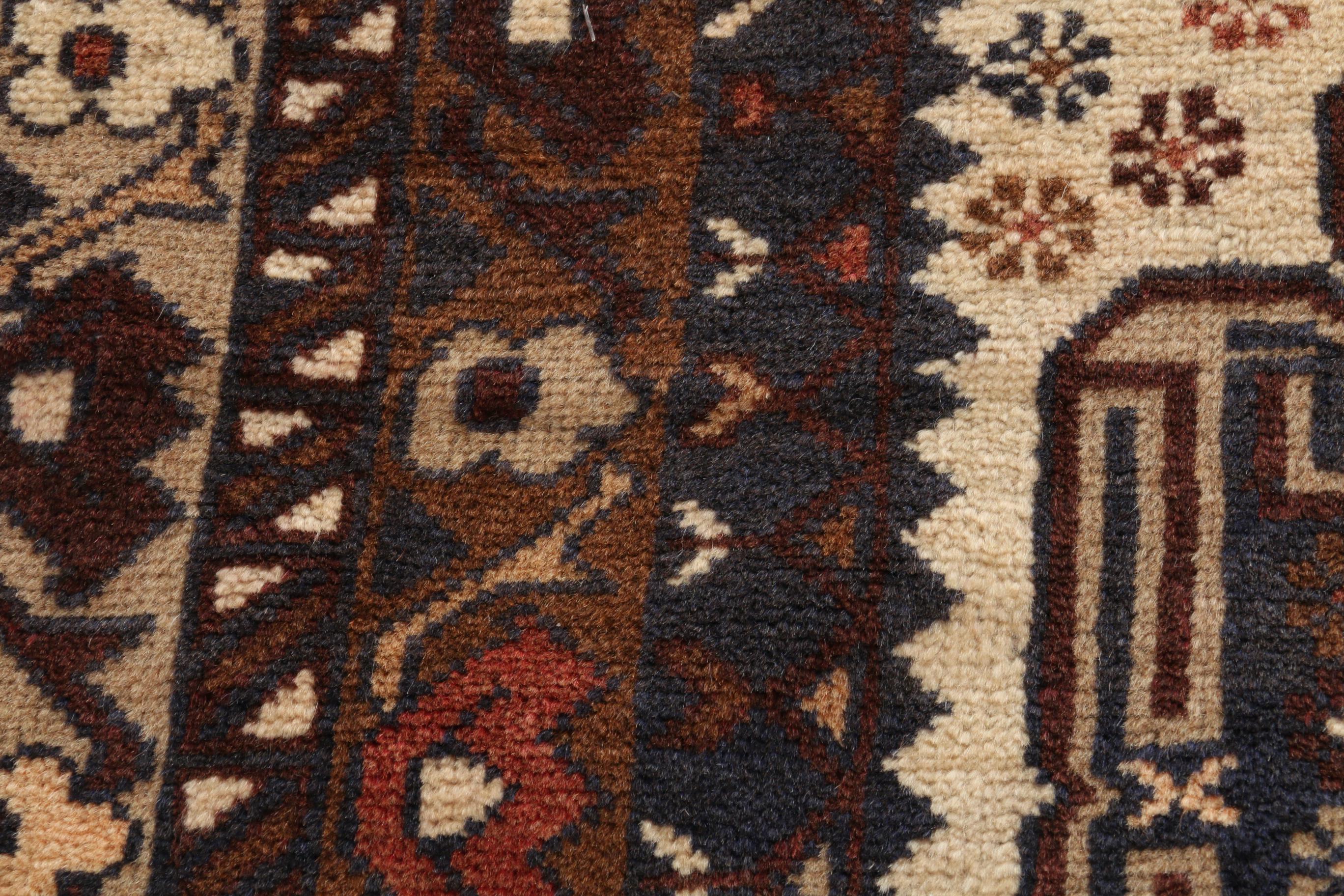 3'6 x 6'7 Hand-Knotted Pakistani Baluch Area Rug