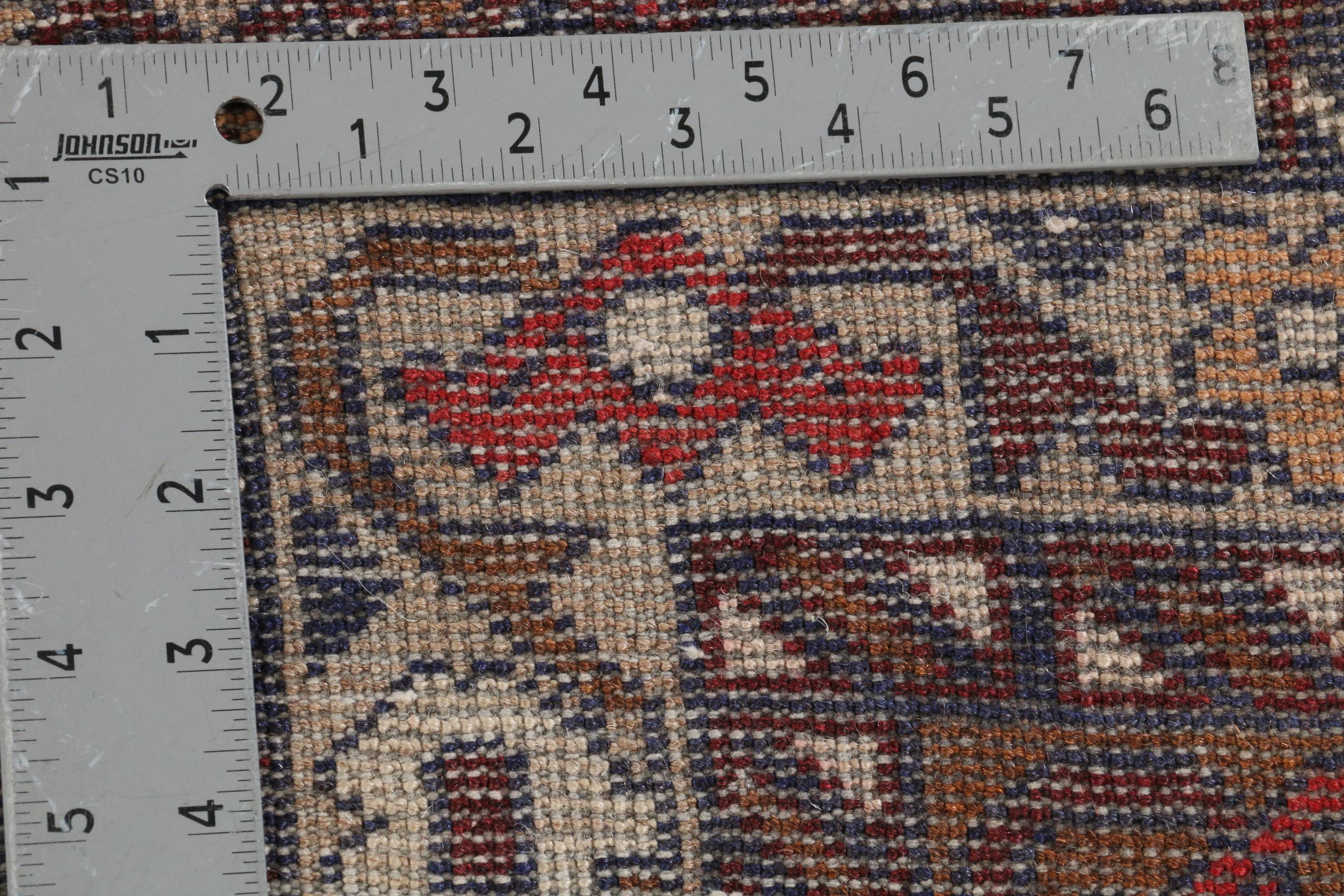 3'6 x 6'7 Hand-Knotted Pakistani Baluch Area Rug