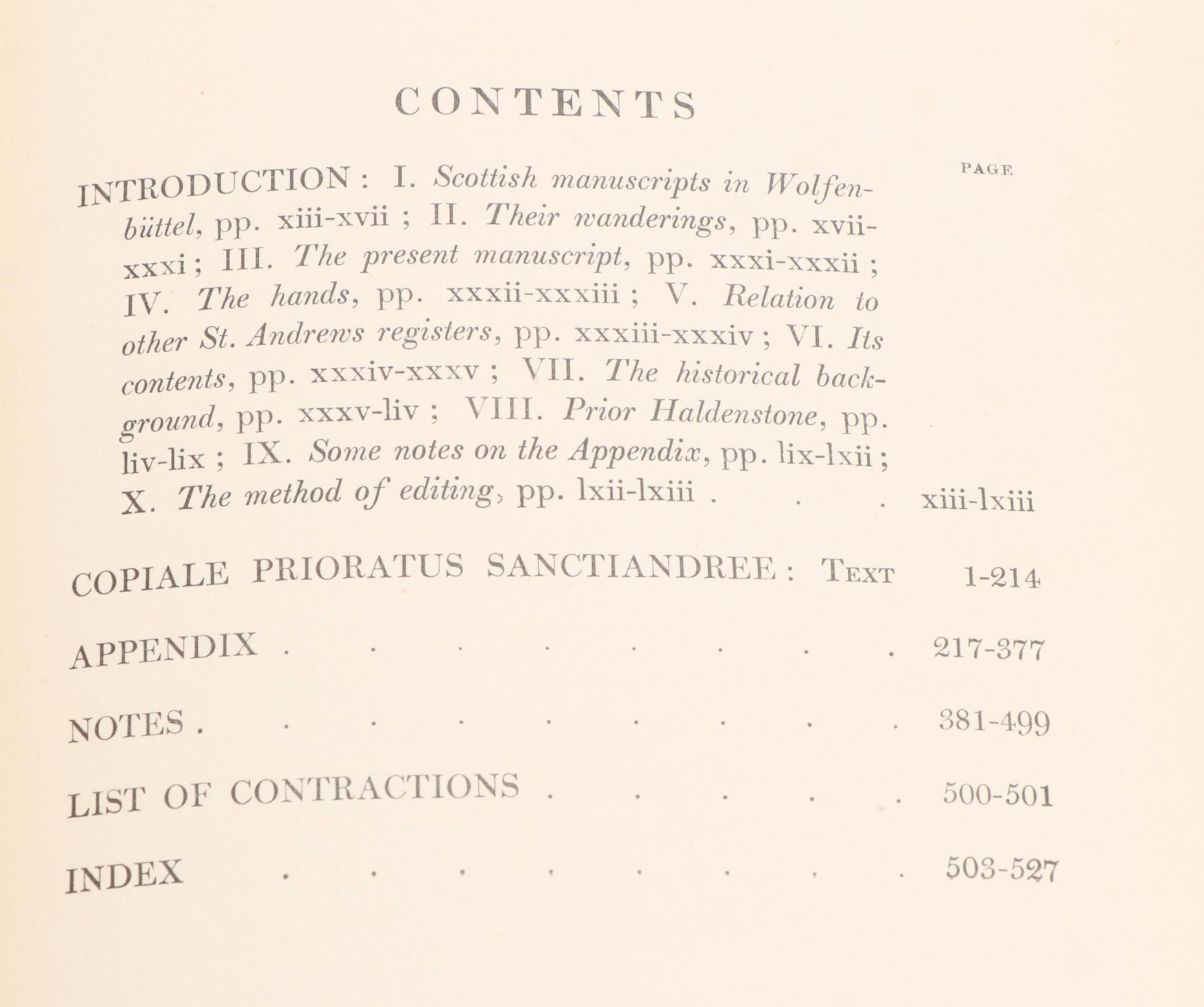 "Copiale Prioratus Sanctiandree" Edited by James Houston Baxter, 1930