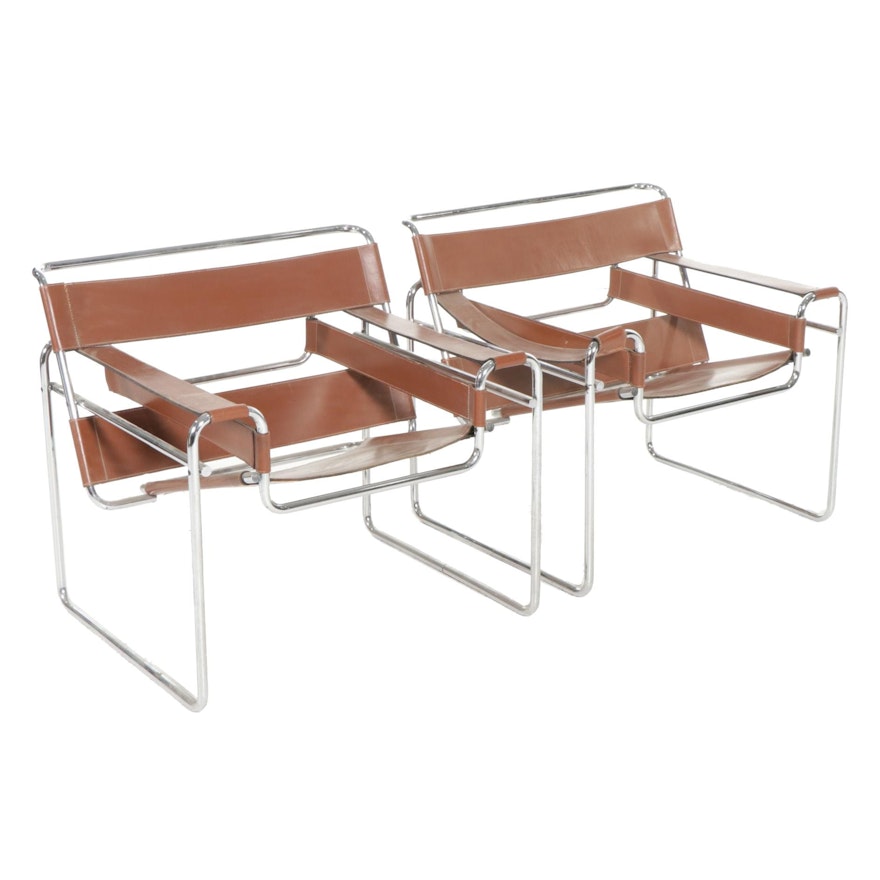 Marcel Breuer Gavina for Knoll "Wassily" Lounge Chairs, 1968-1969