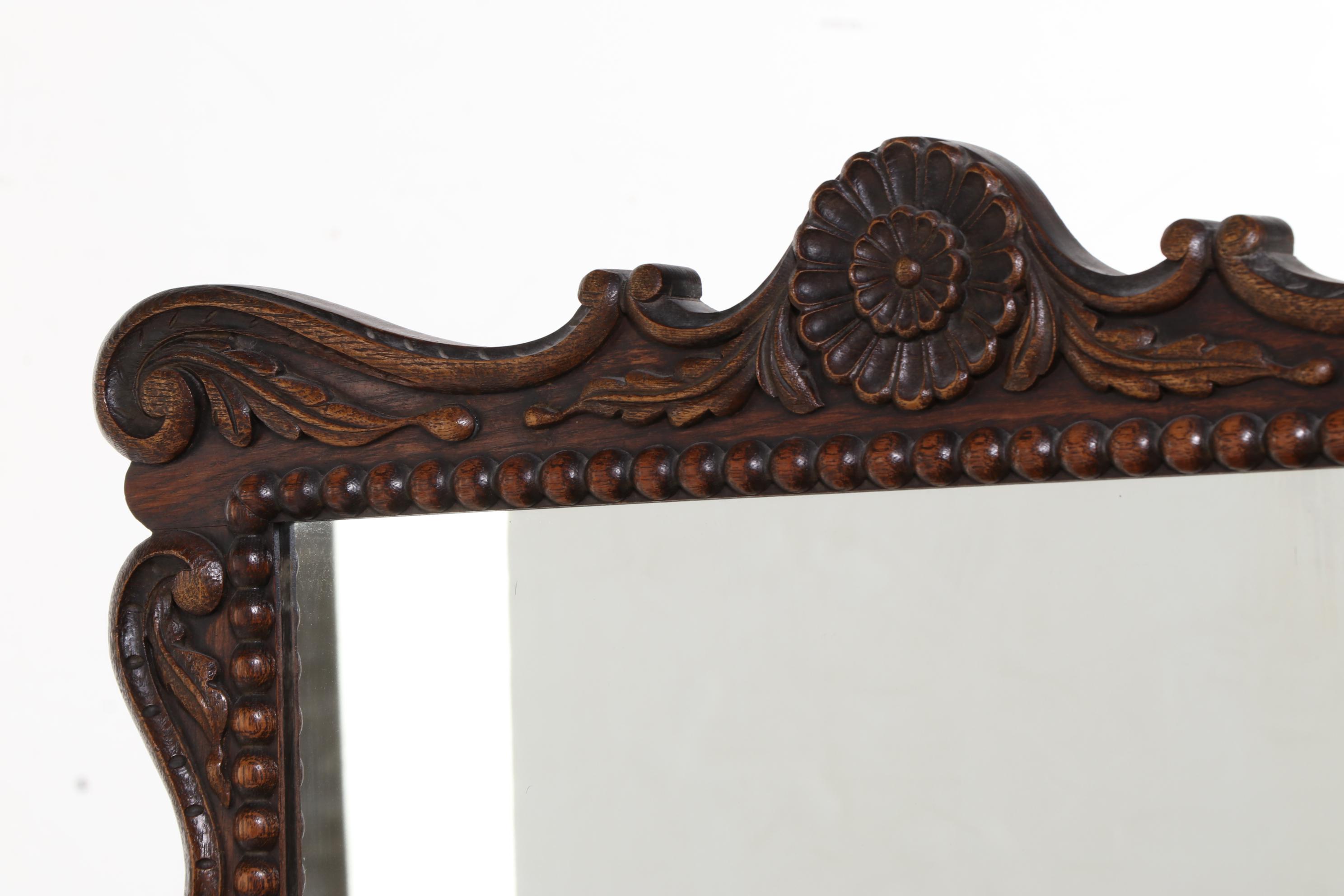 American Furniture Co. Jacobean Style Carved Oak Four-Drawer Dresser