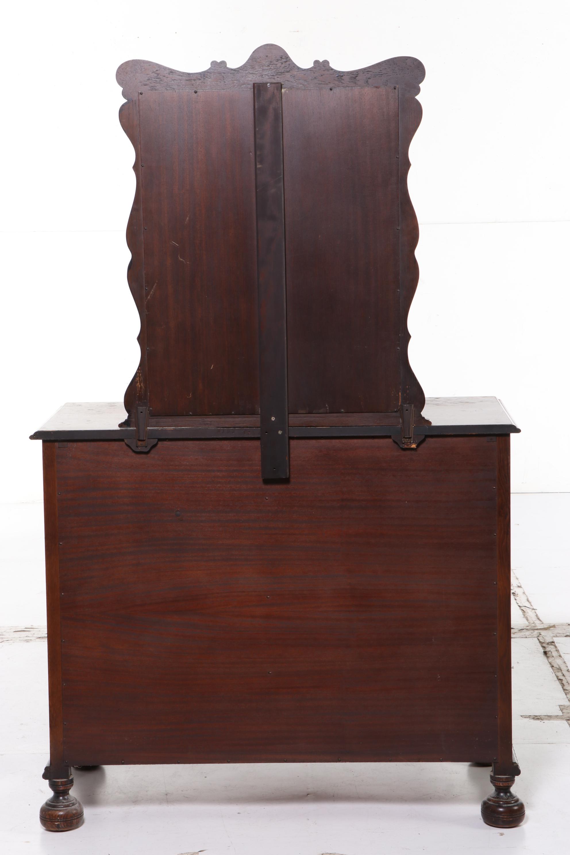 American Furniture Co. Jacobean Style Carved Oak Four-Drawer Dresser