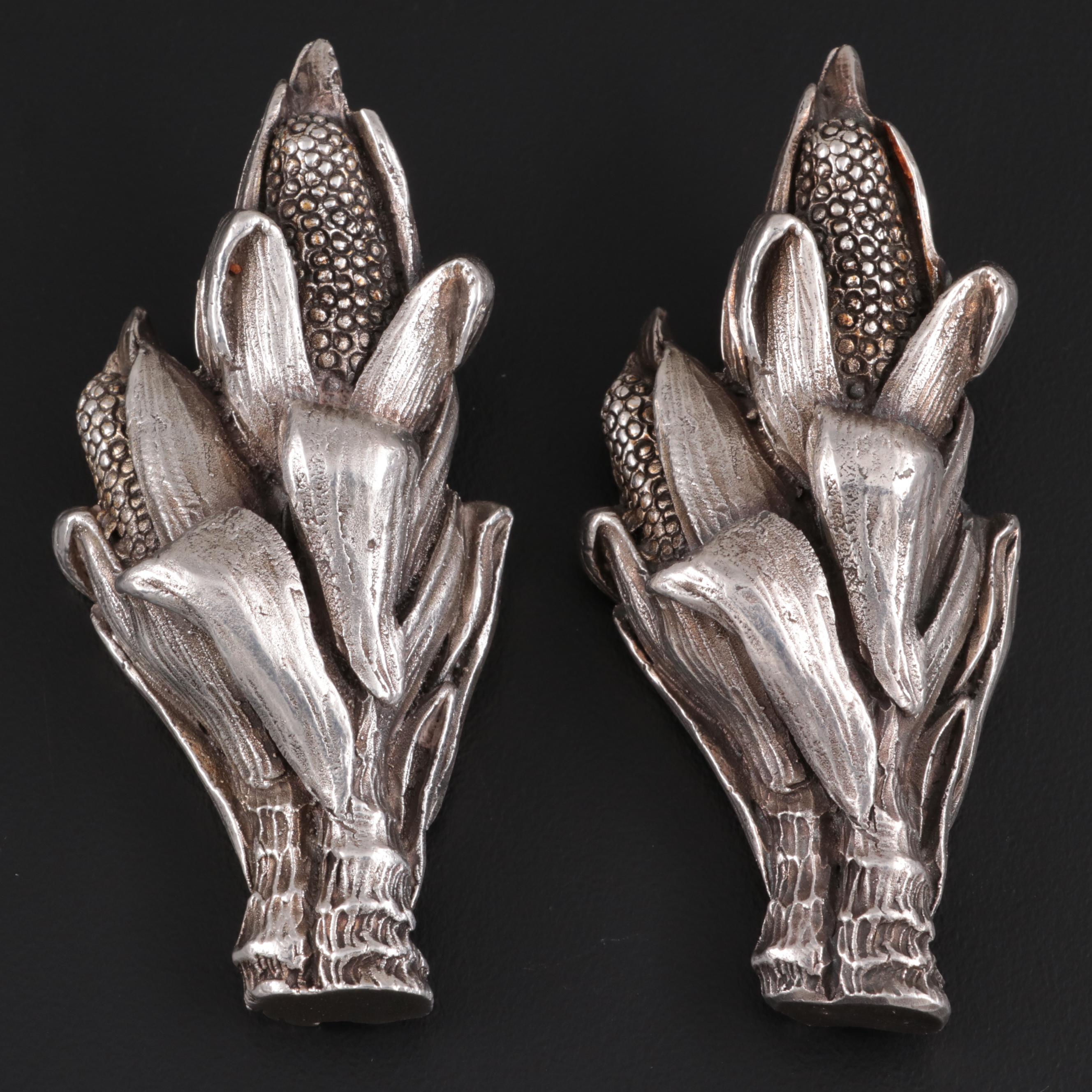 Italian Weighted Sterling Silver Corn Sheaves