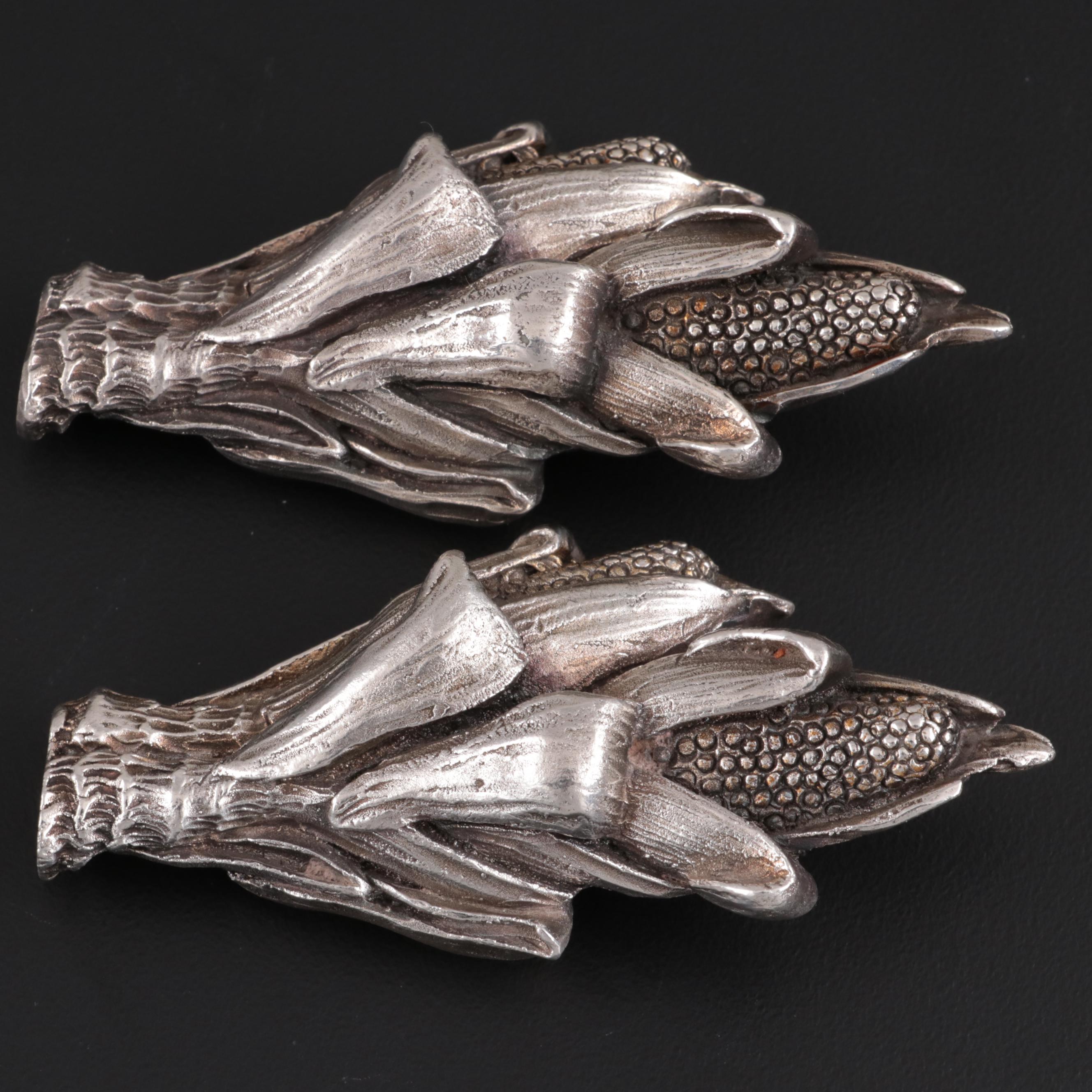 Italian Weighted Sterling Silver Corn Sheaves