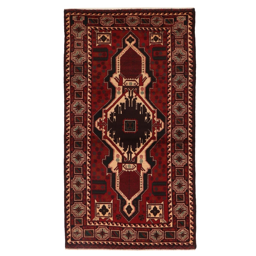 3'8 x 6'10 Hand-Knotted Wool Area Rug