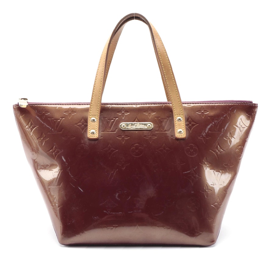 Louis Vuitton Bellevue PM Handbag in Violette Monogram Vernis Leather