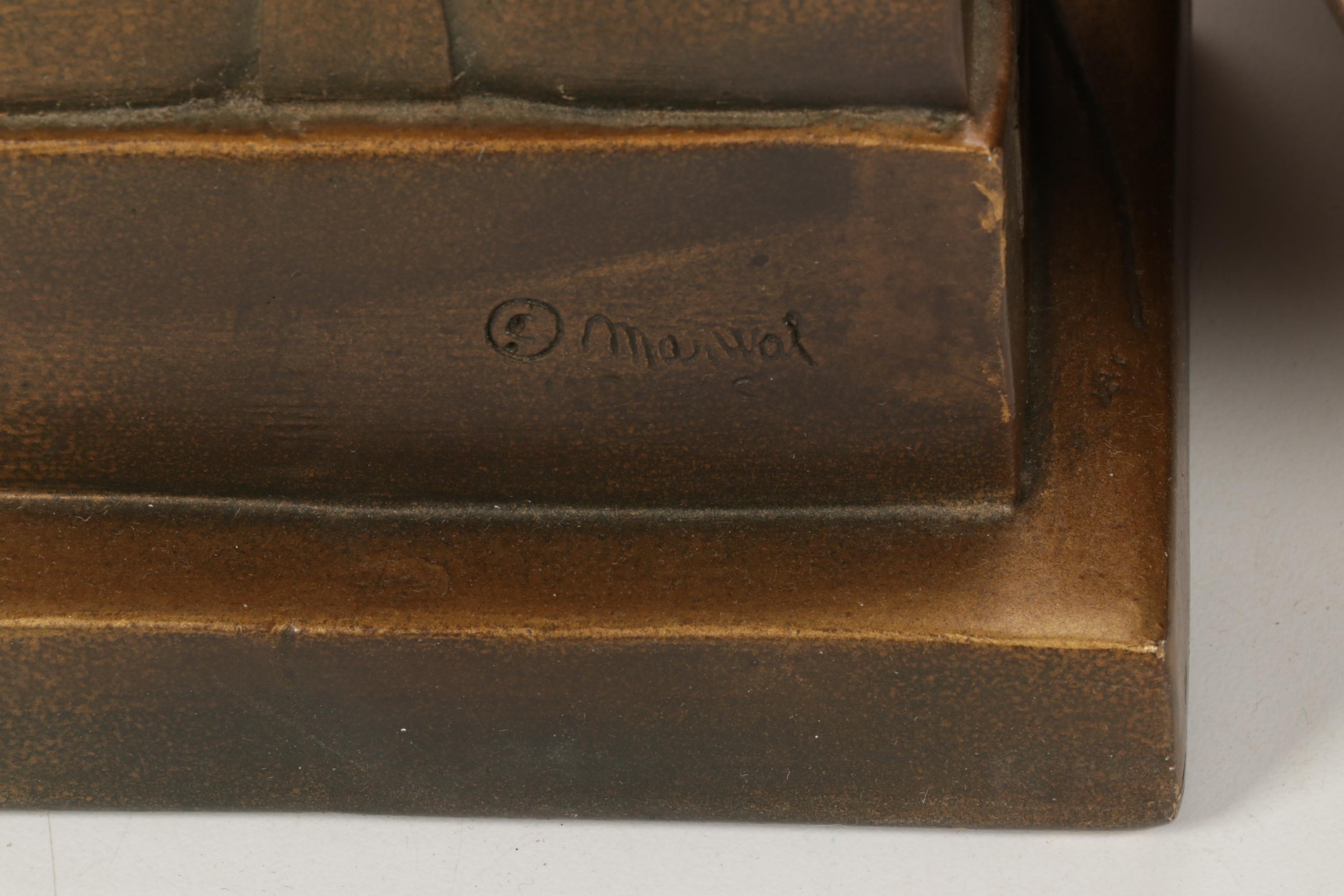 Marwal Industries Nefertiti Bust with Handpainted Urn with Greek Motif