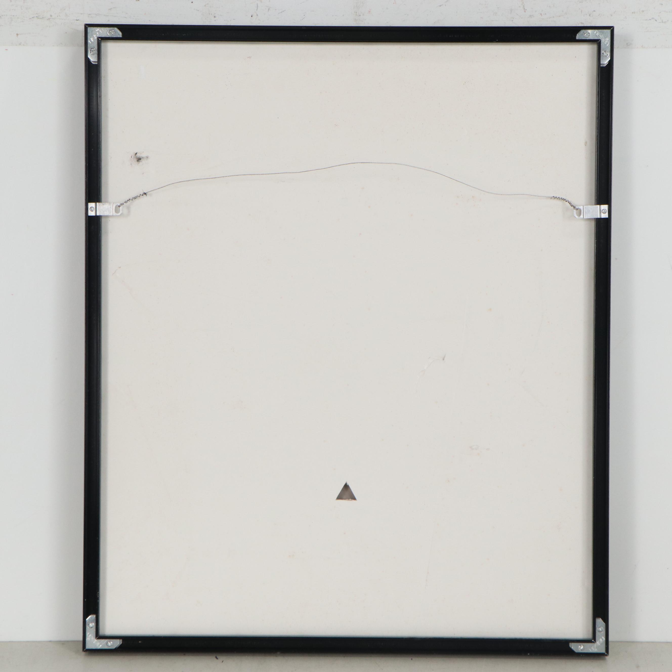 Oil Painting after Tamara de Lempicka of Woman in Green, circa 2000