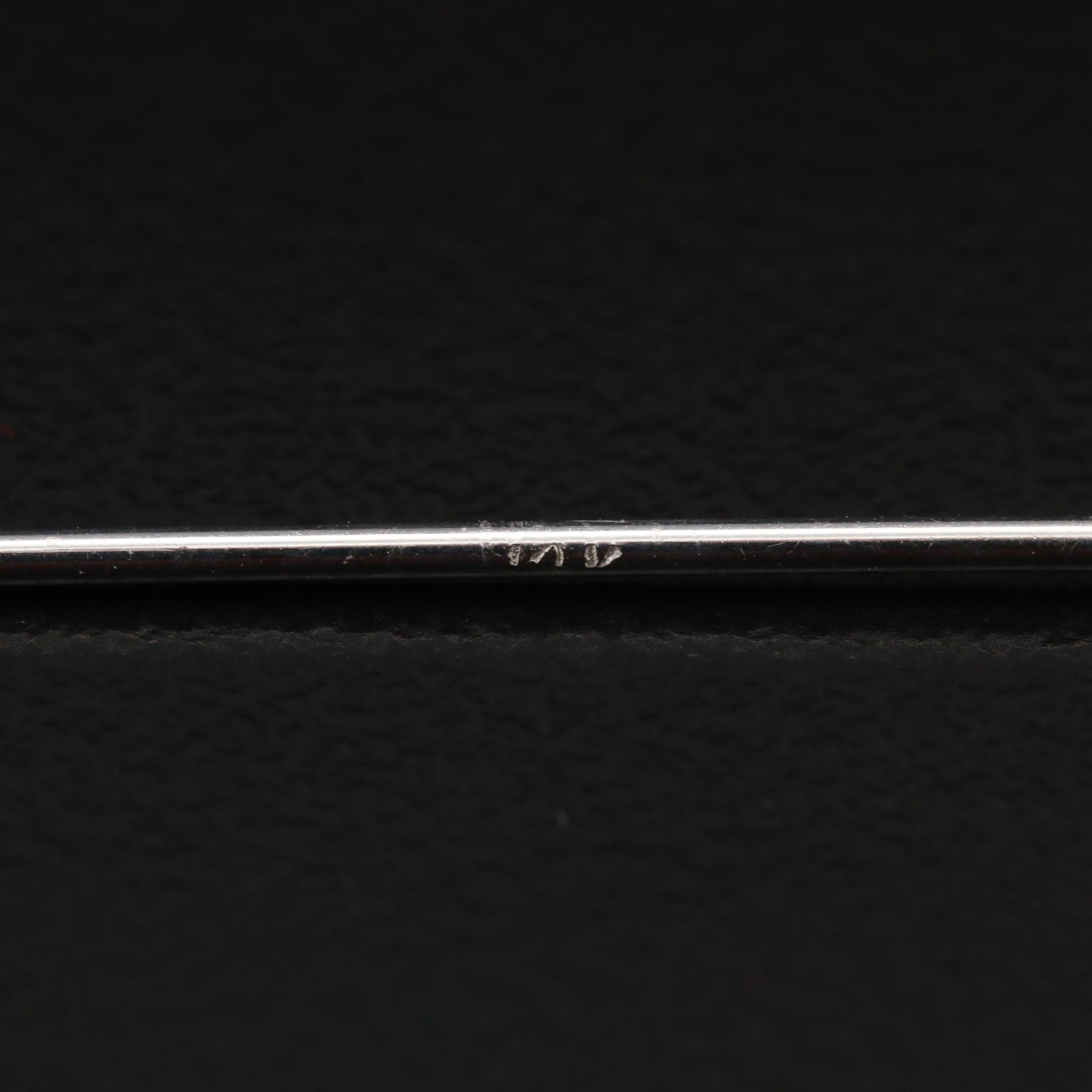 Art Deco 14K Diamond Stick Pins