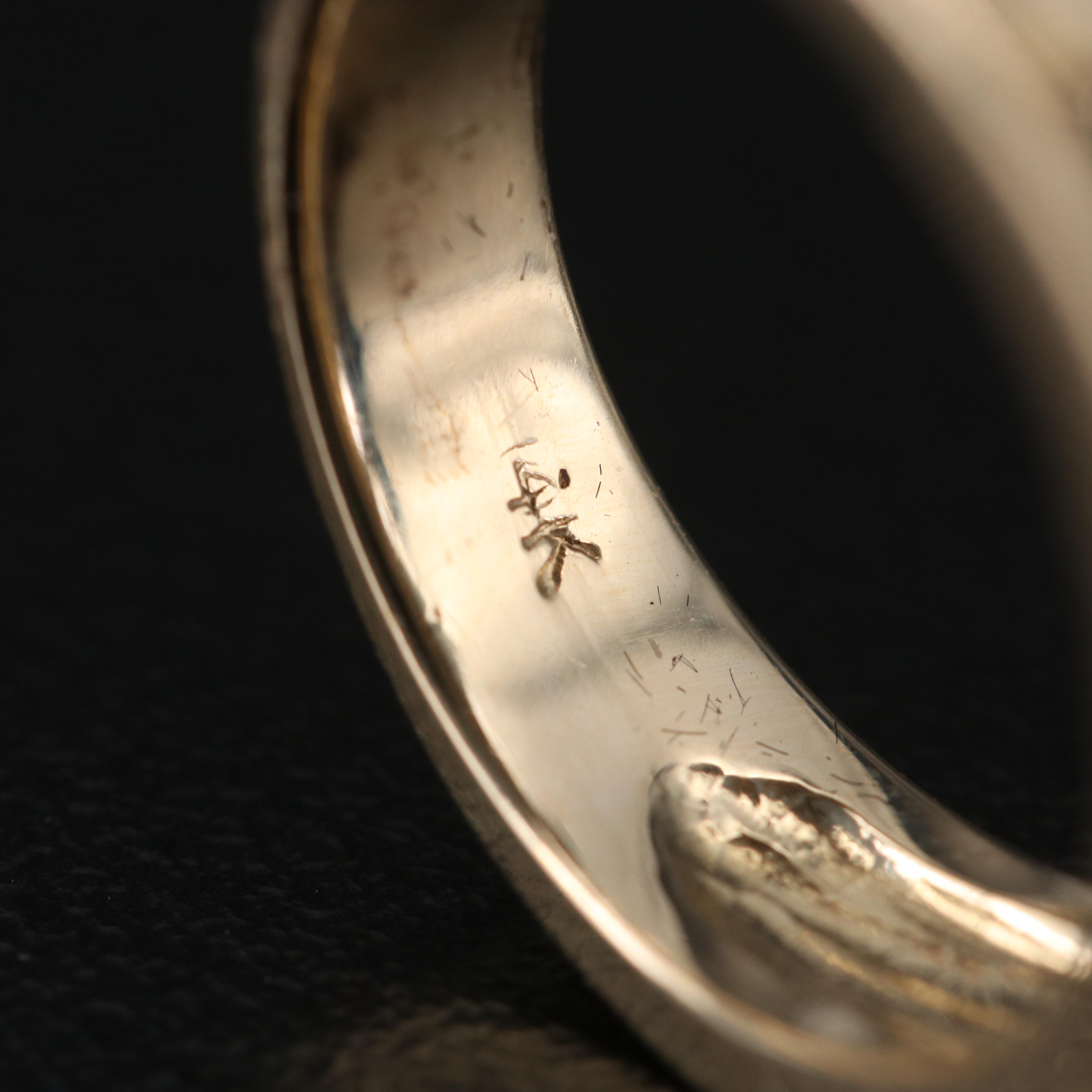 14K Diamond Double Row Band