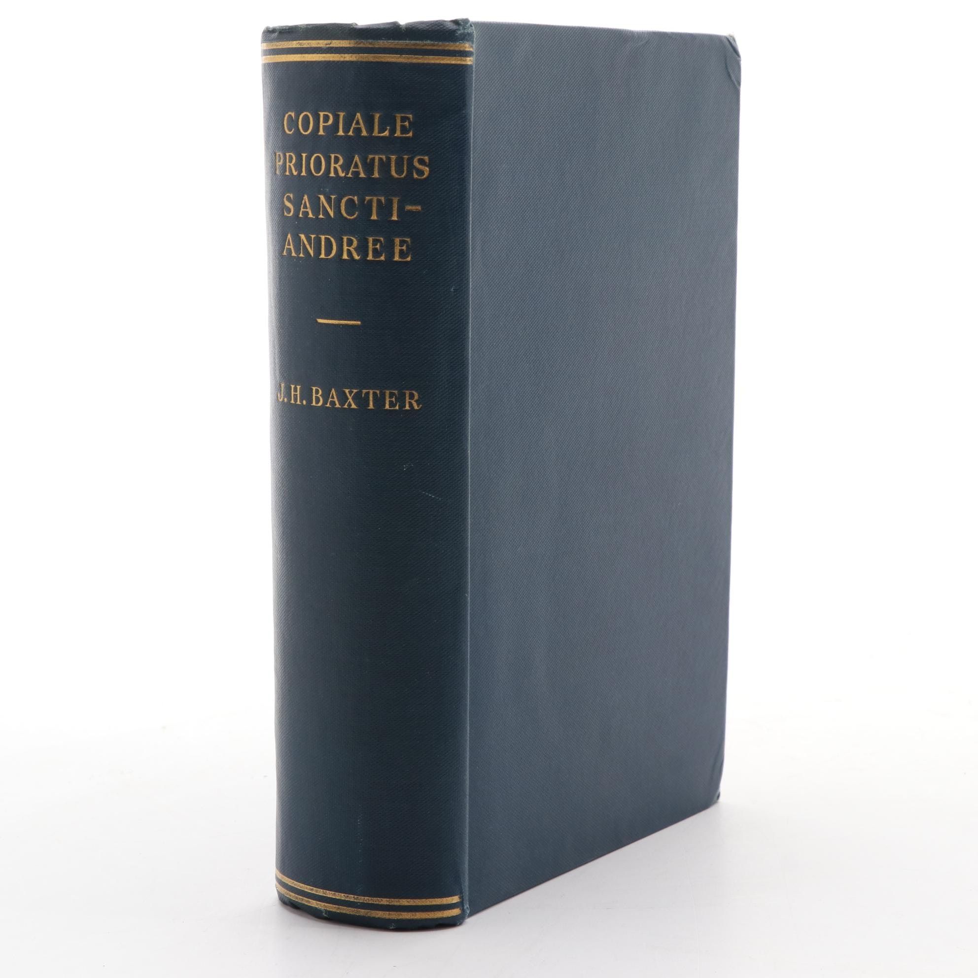 "Copiale Prioratus Sanctiandree" Edited by James Houston Baxter, 1930