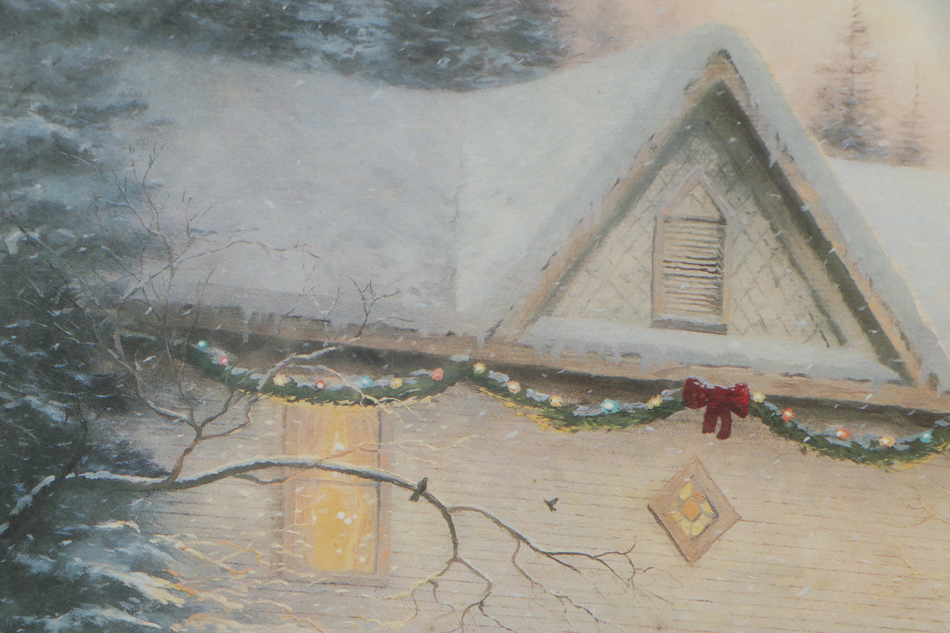Offset Lithograph after Thomas Kinkade "Victorian Christmas IV," 21st Century